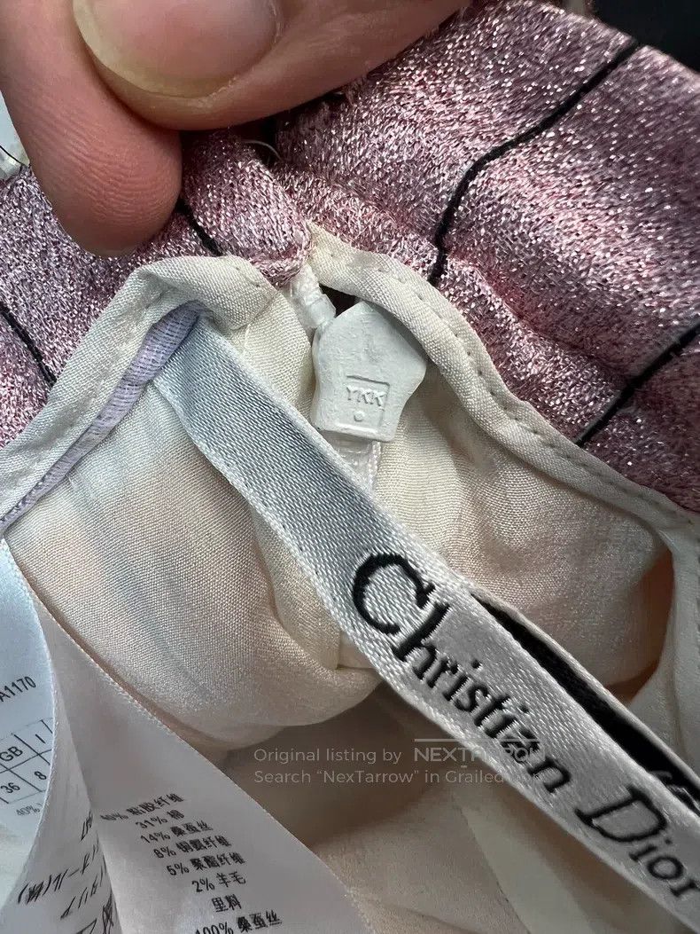Dior Dior Woollen mulberry silk blended pleated skirt Size 24" / US 00 / IT 34 - 8 Thumbnail