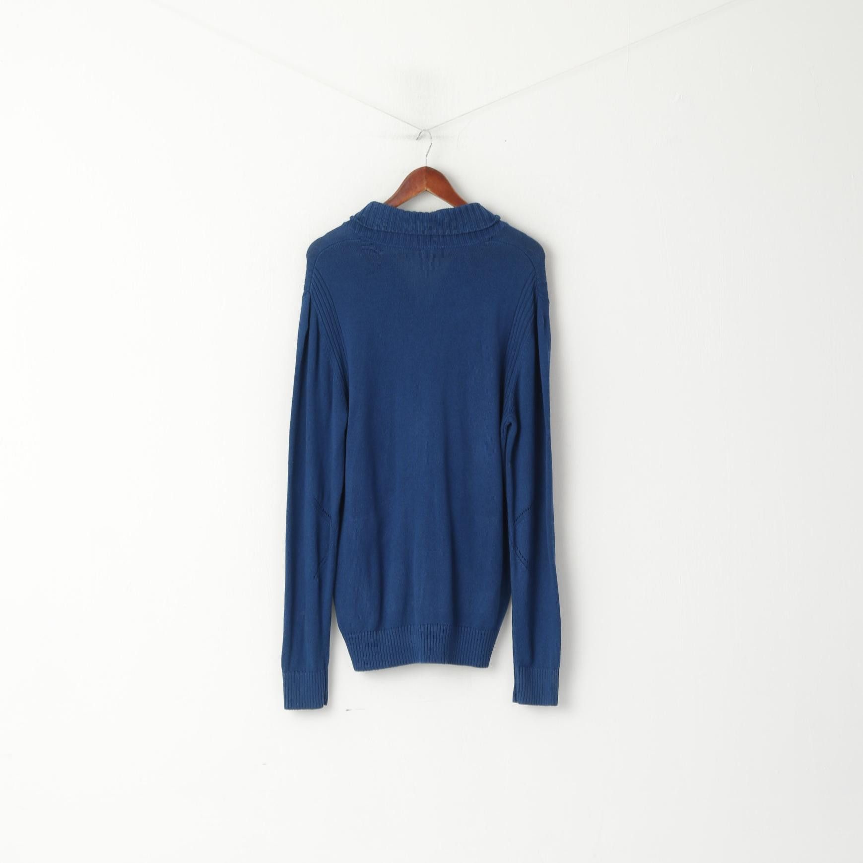Nike Nike Men L Sweater Navy Long Stretch 8039 Size US L / EU 52-54 / 3 - 8 Thumbnail