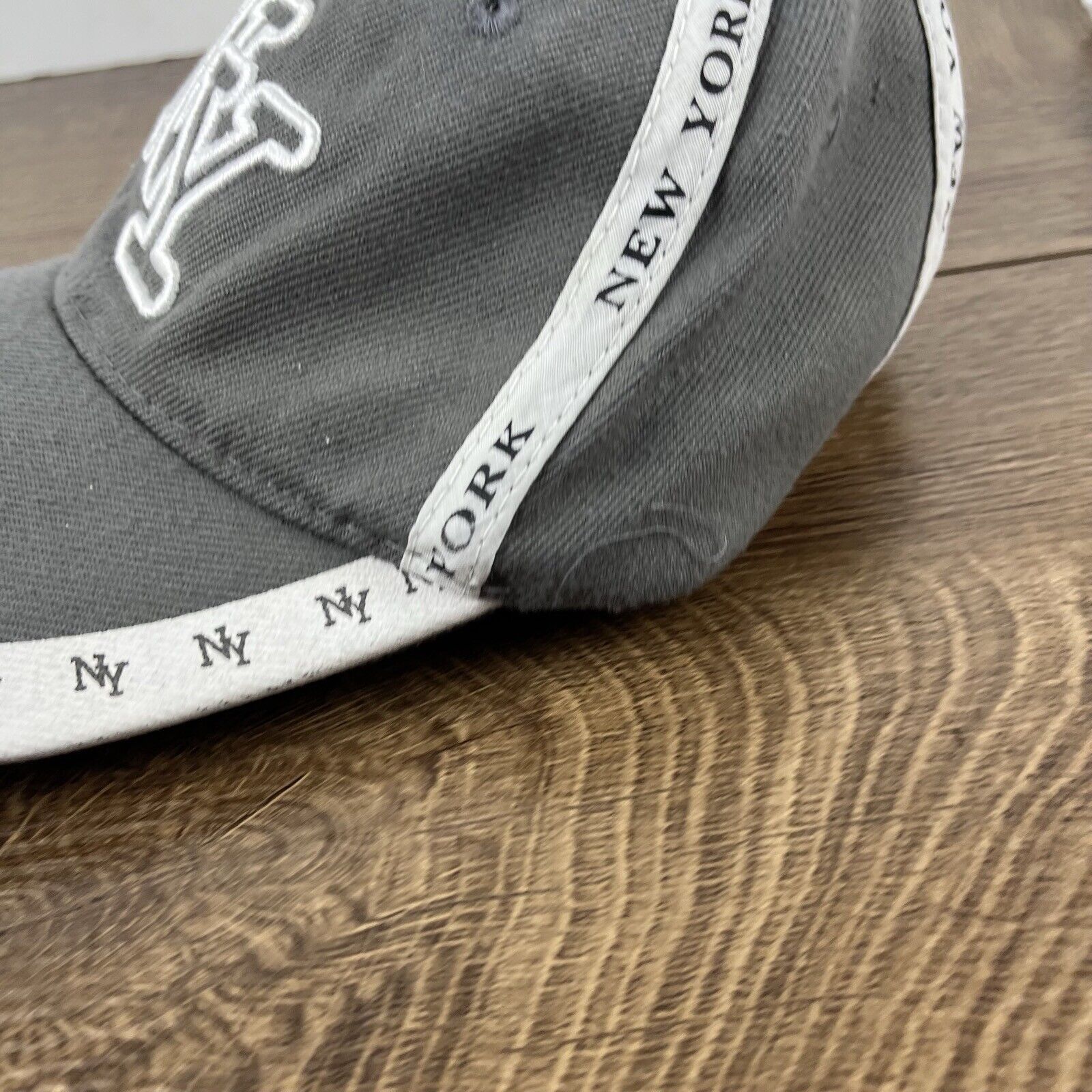 Other New York Hat Gray New York Cap Hat Gray Adjustable Hat Gray Size ONE SIZE - 7 Thumbnail