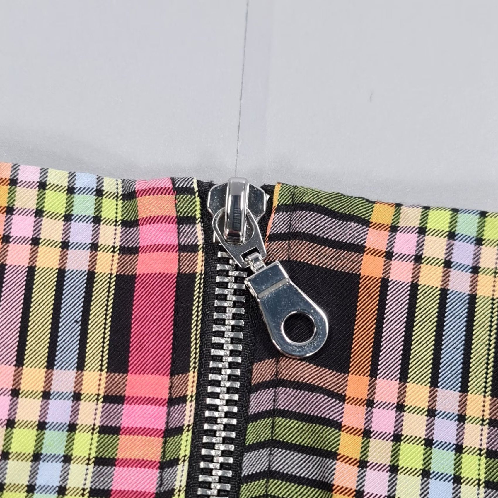 The Ragged Priest The Ragged Priest Womens Dress Pink XS Tartan Plaid Zip Front Sleeveless Size XS / US 0-2 / IT 36-38 - 3 Thumbnail