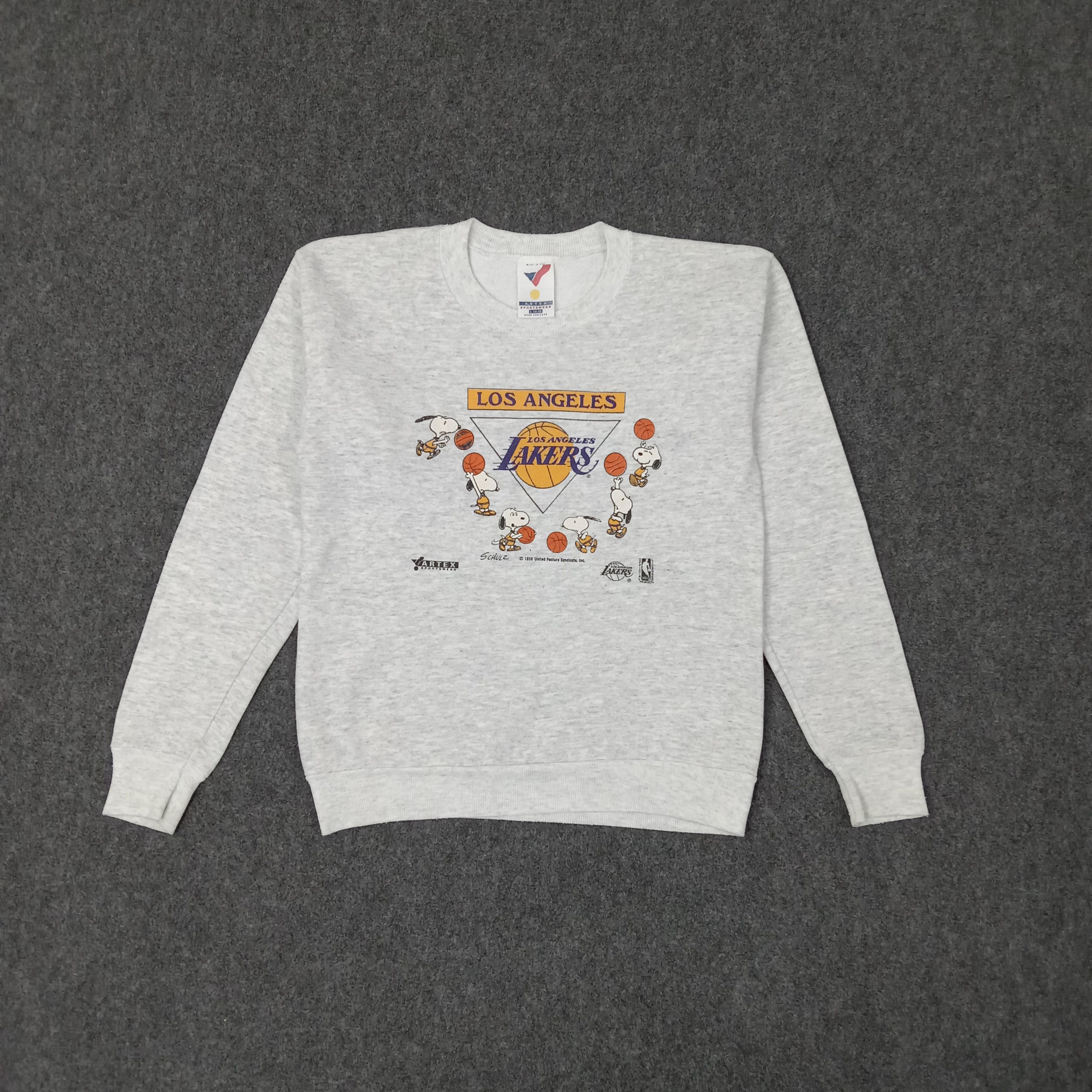 NBA 90's Los Angeles Lakers X Snoopy Sport Sweatshirt C253N14 Size US XS / EU 42 / 0 - 1 Thumbnail