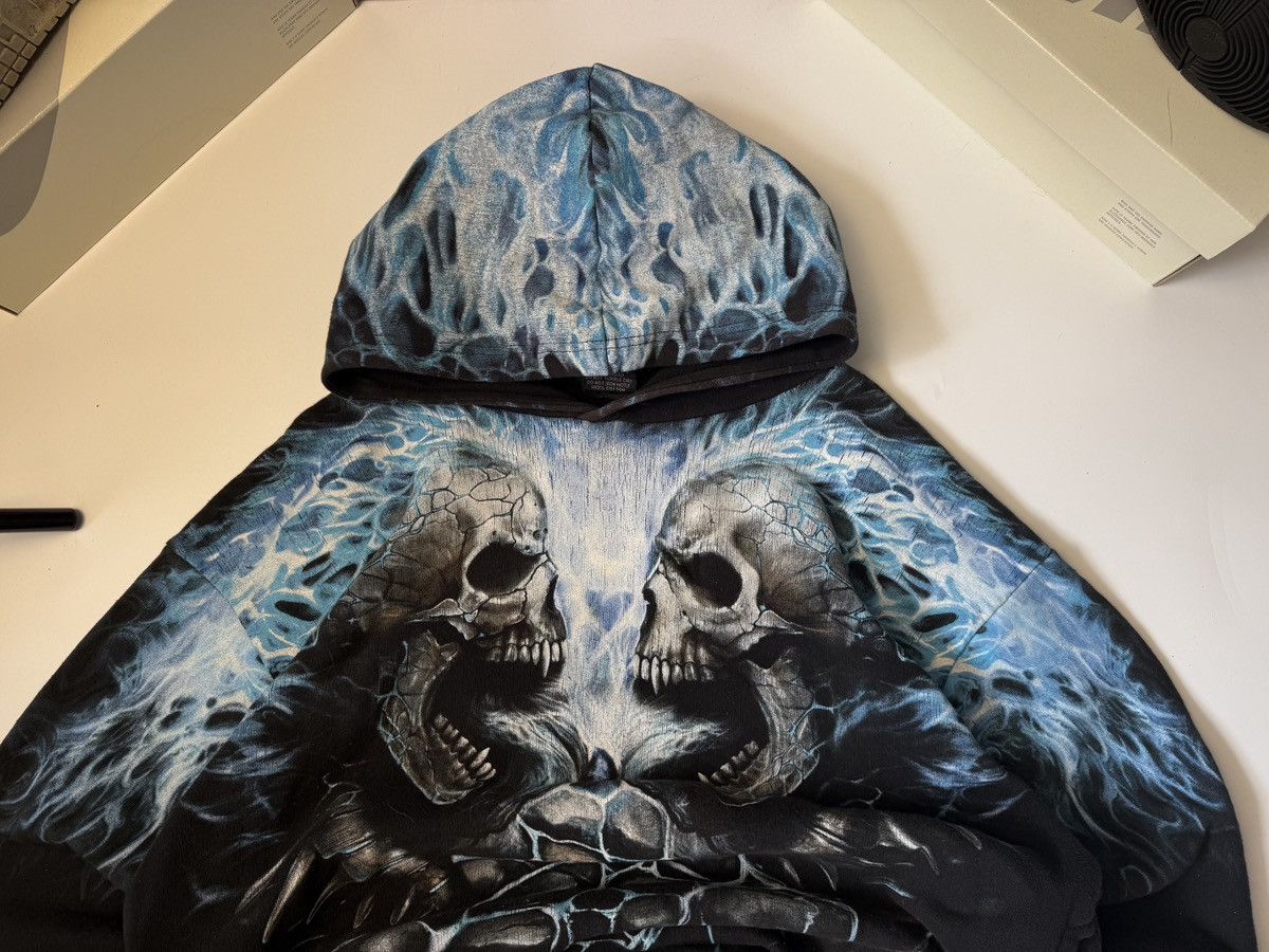 Affliction × Vintage Hoodie Spiral vintage Skulls opium Avantgarde sk8 y2k Size US L / EU 52-54 / 3 - 7 Thumbnail
