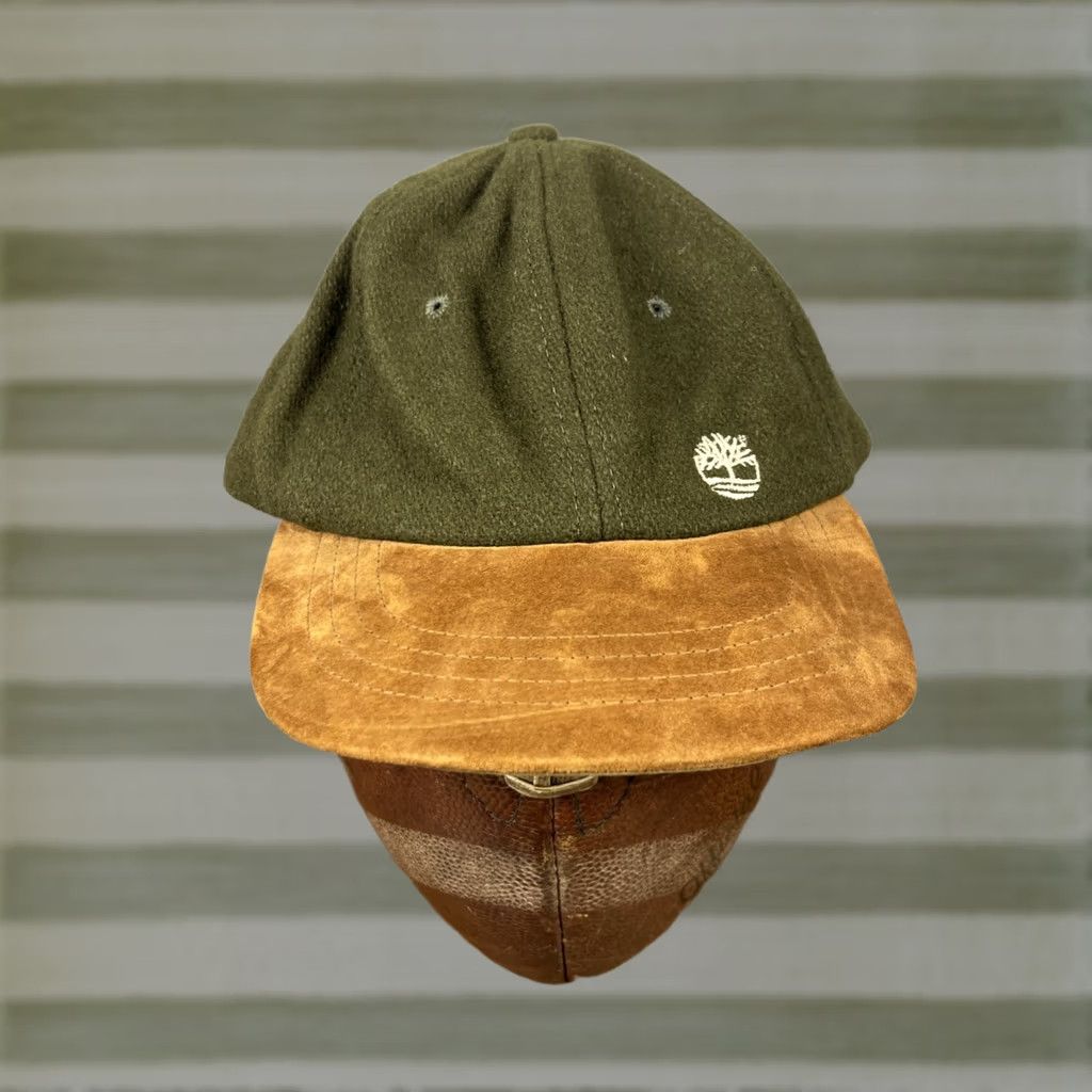 Timberland VINTAGE Timberland Cap Hat Wool Suede Leather One Size Made In USA Weathergear 90s Outdoor USA Size ONE SIZE - 1 Thumbnail