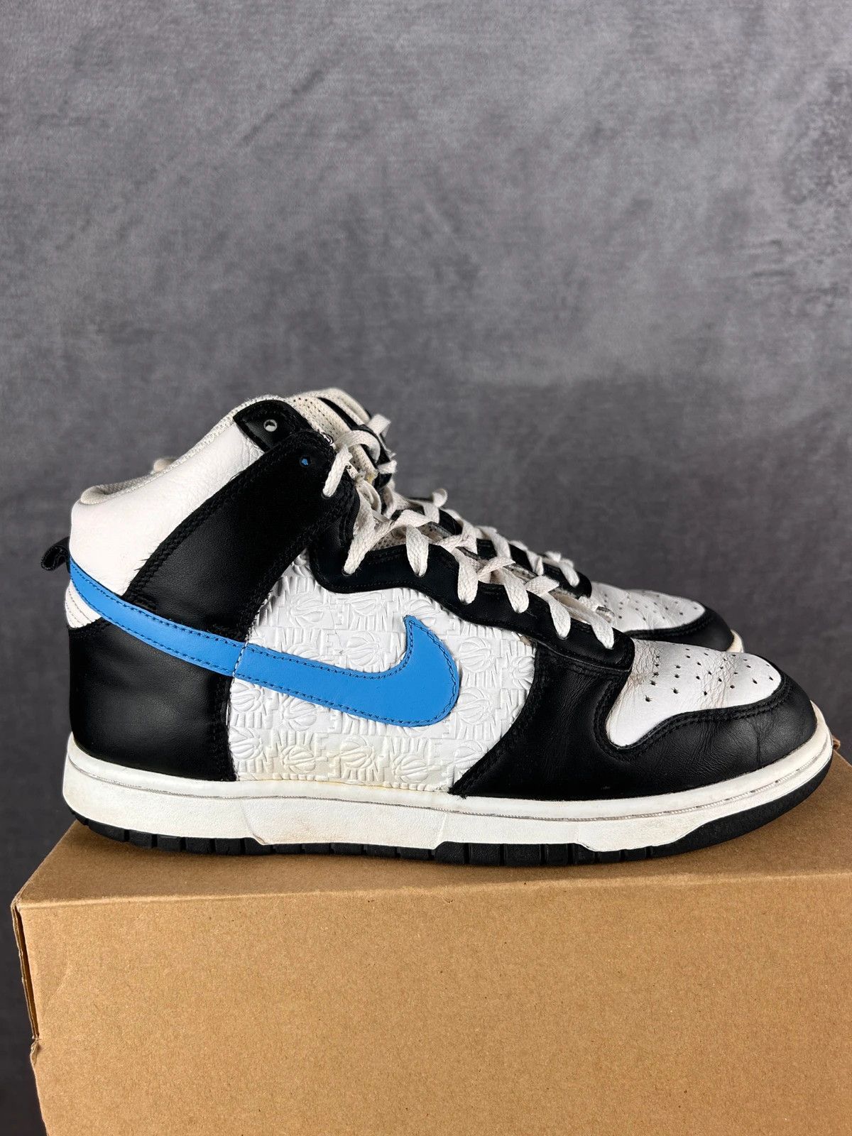 Nike Nike Dunk High Retro FLC Black University Blue White \ Size US 9 / EU 42 - 5 Thumbnail