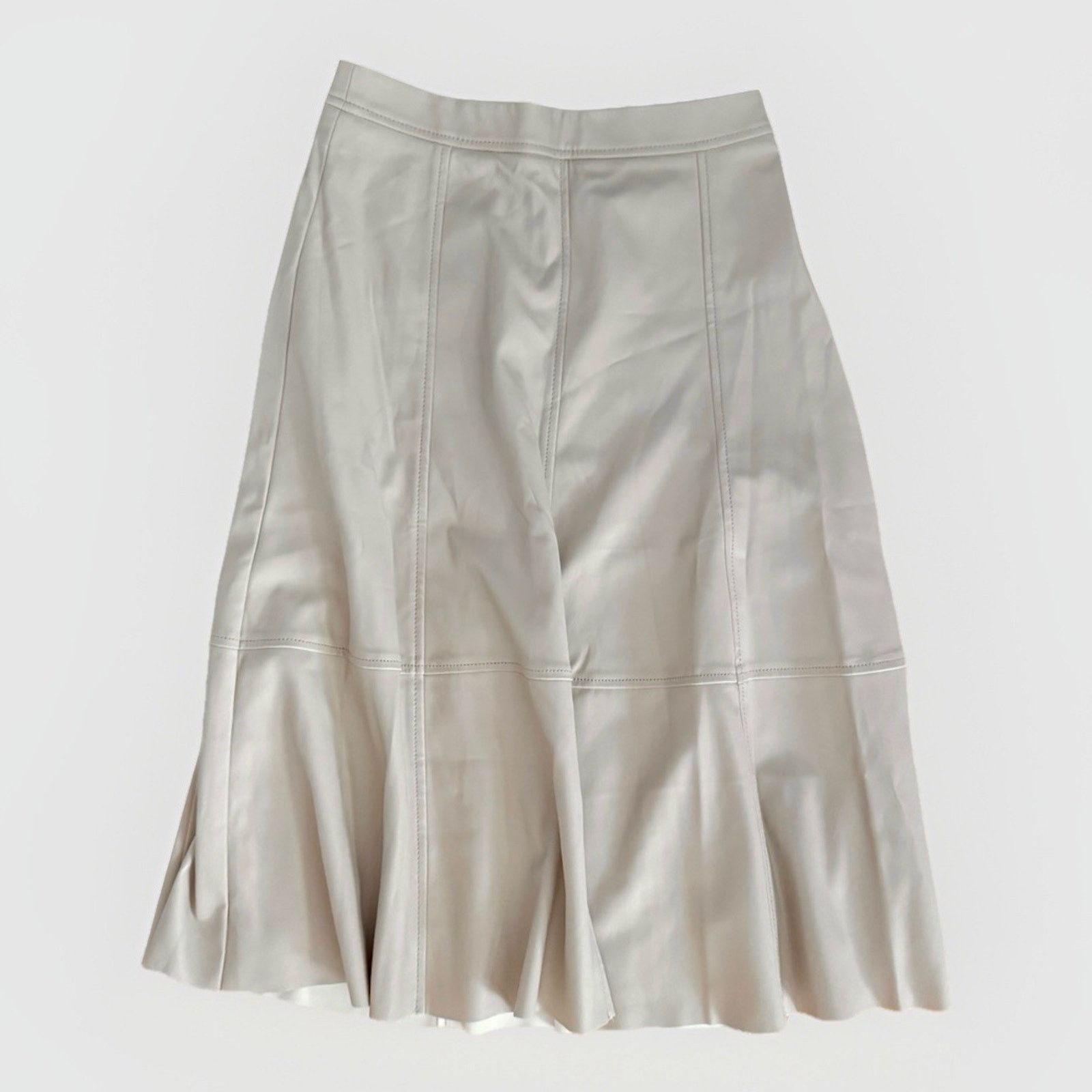 Banana Republic Banana Republic Women's Skirt Sz 0 Midi party faux leather Size 25" / US 0 / IT 36 - 1 Thumbnail