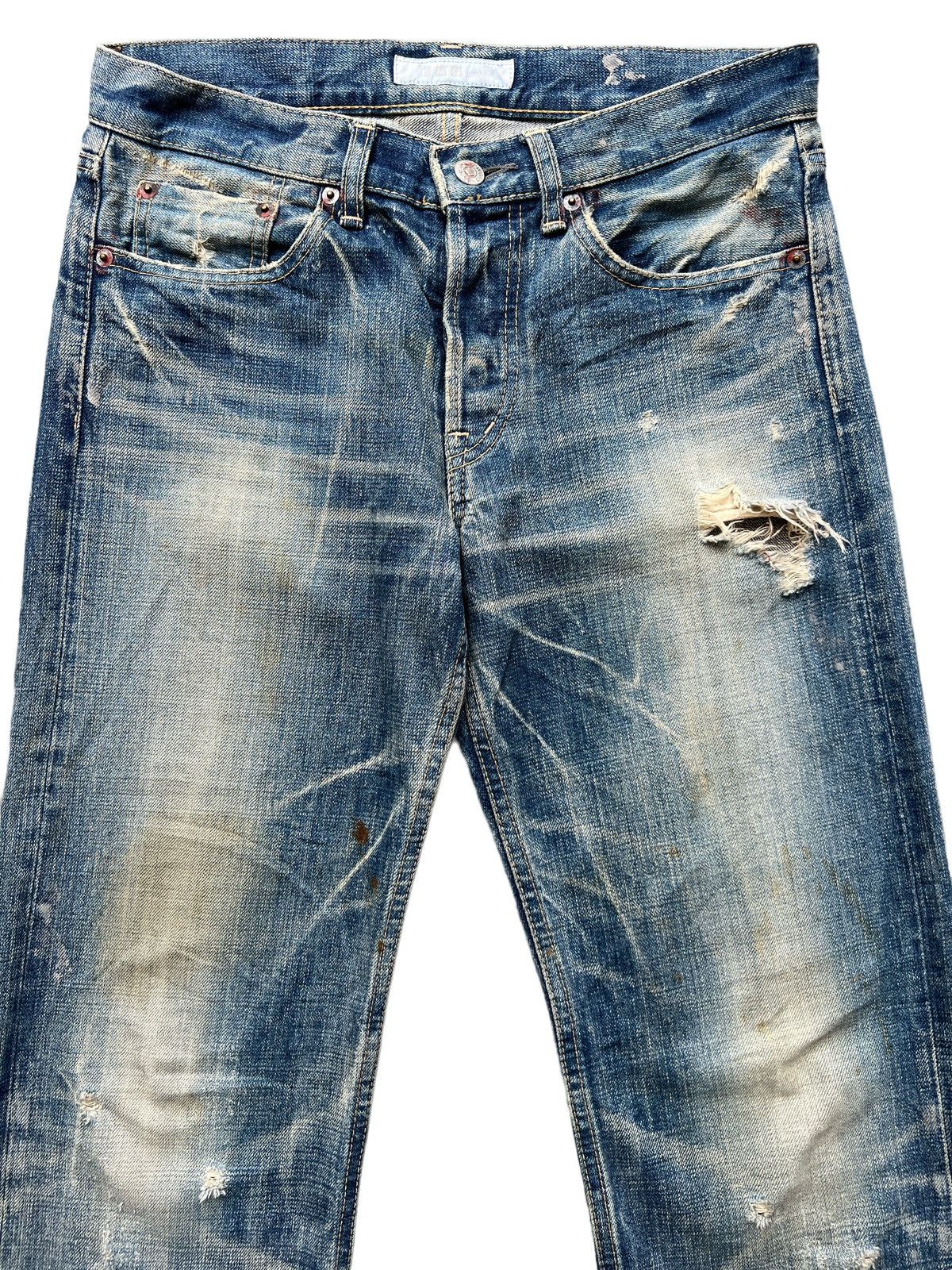Japan Blue DMG Domingo Japan Rusty Ripped Grunge Distressed Rusty Jeans Size US 31 - 4 Thumbnail
