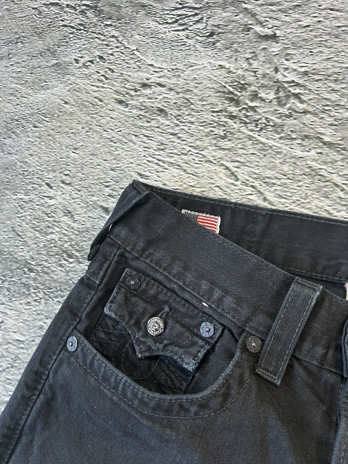 True Religion × Vintage True Religion vintage jeans black Y2K Jack Size US 29 - 7 Thumbnail