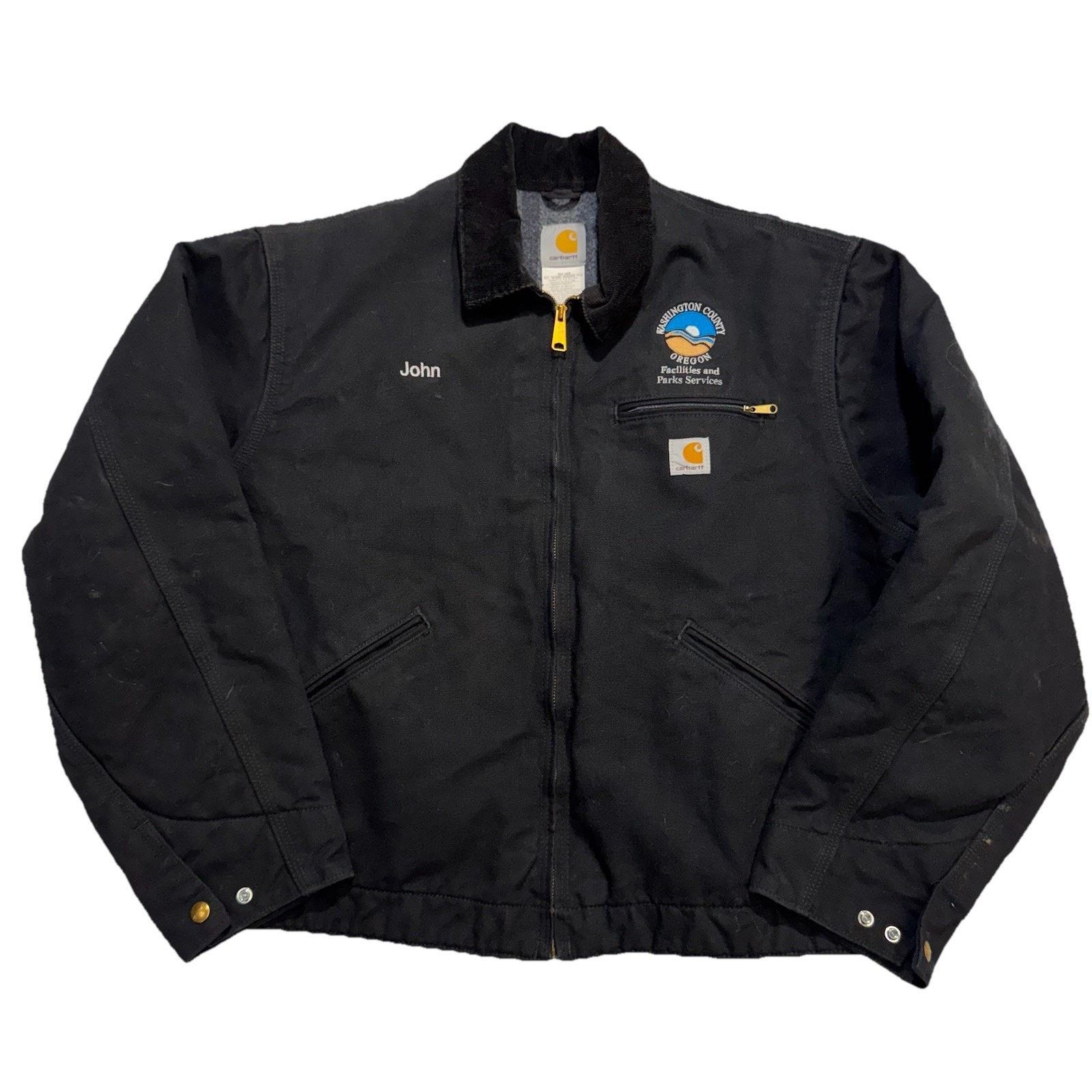 Stussy × carhartt ジャケット M STUSSY x carhartt 93' DETROIT JACKET-DEAD STOCK / New and unused