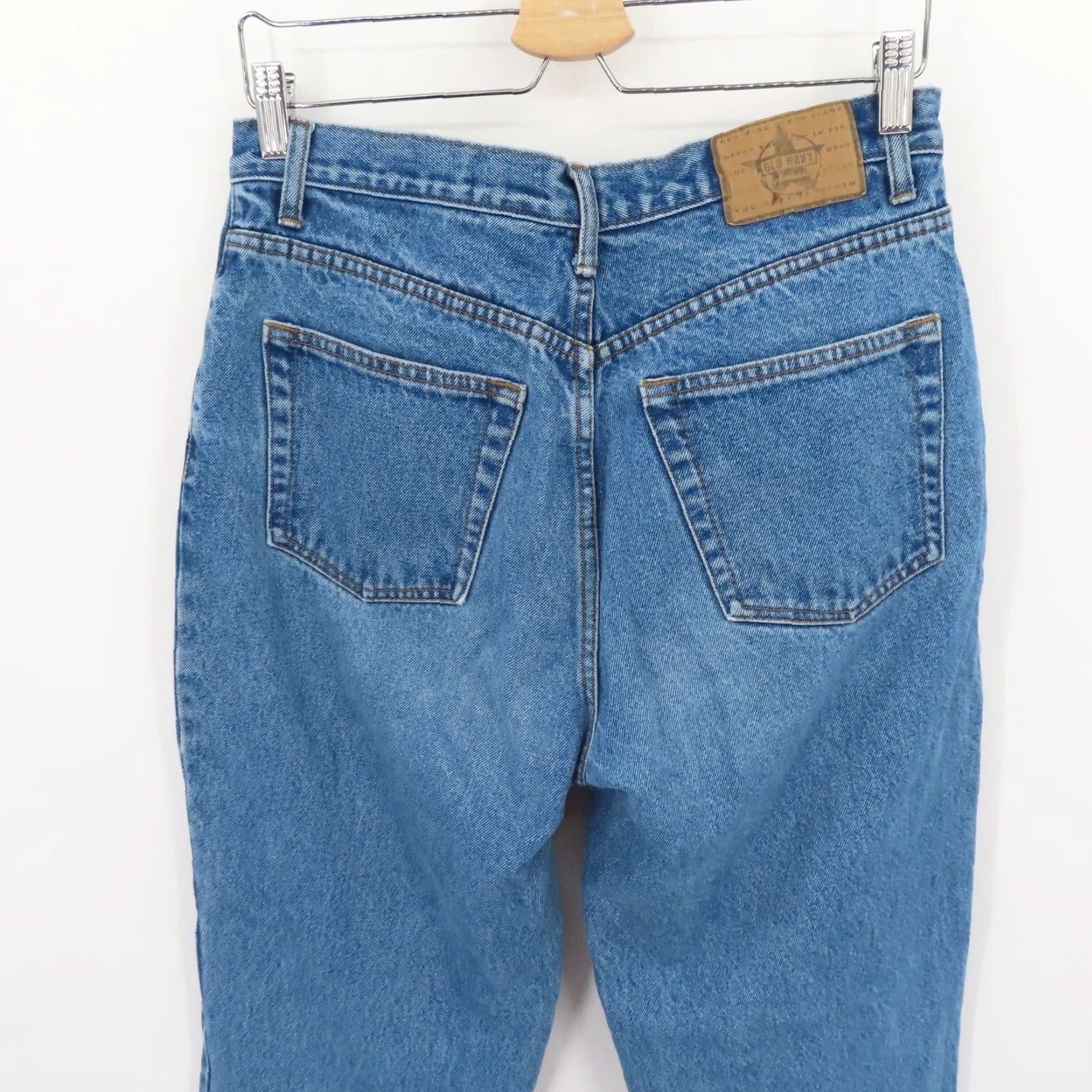 Old Navy VINTAGE Old Navy Jeans Women 12 Relaxed Fit High Rise 5-Pocket Denim Blue 2002 Mom Style Womens Size 34" / US 12 / IT 48 - 6 Thumbnail