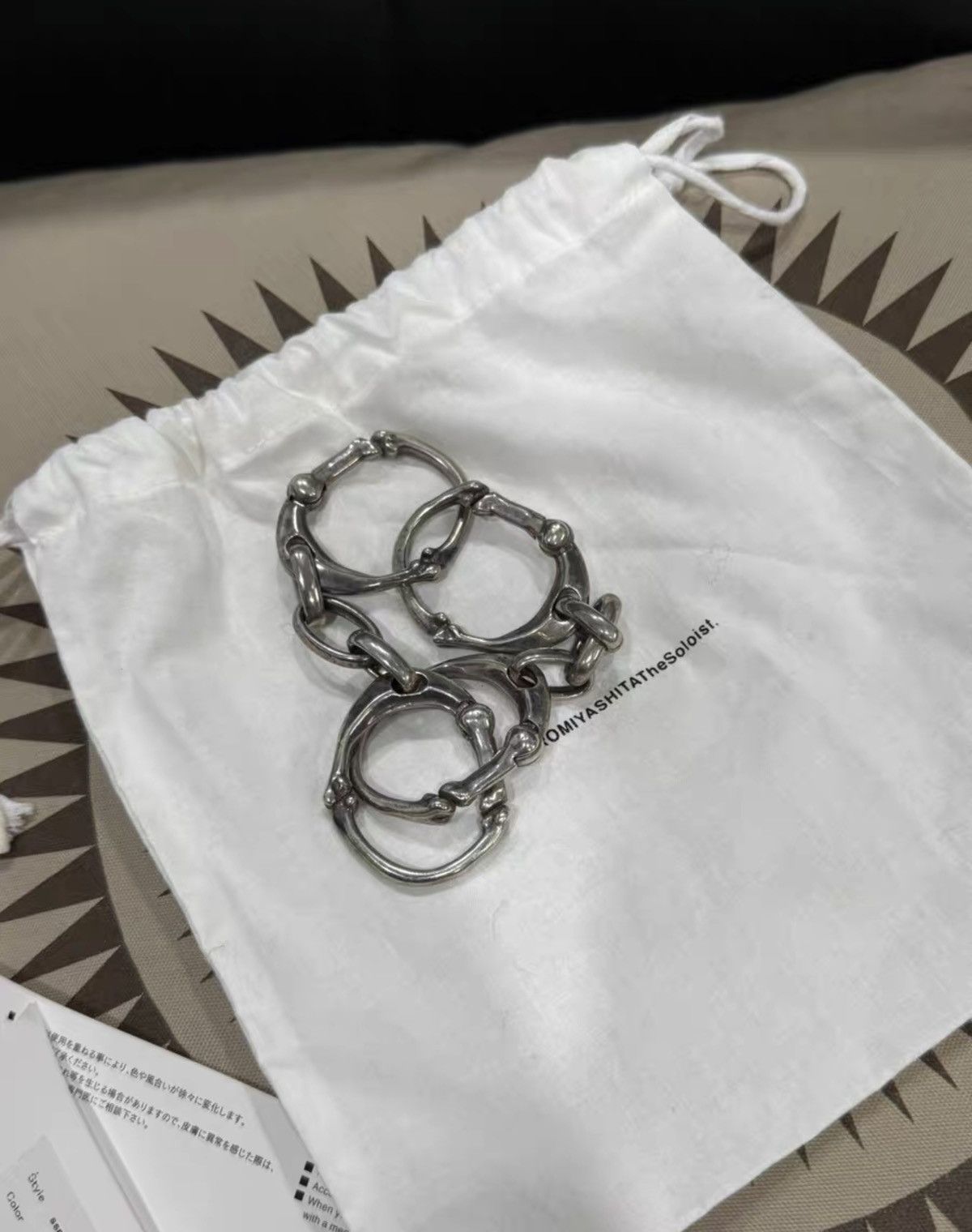 Takahiromiyashita The Soloist. THE SOLOIST Bone Bracelet – Size L, Brand New Size ONE SIZE - 3 Thumbnail