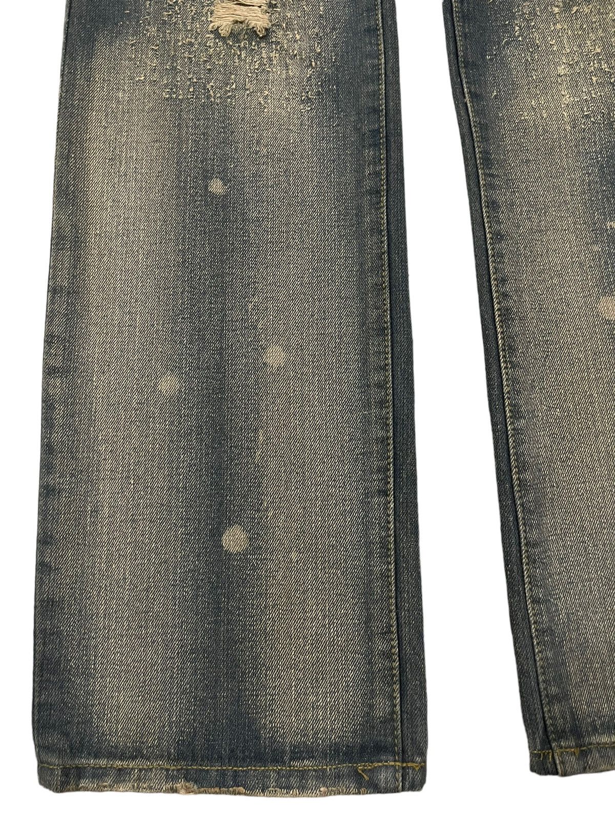 If Six Was Nine Vintage Japanese Brand Mud Wash Style Distressed Jeans Size US 30 / EU 46 - 5 Thumbnail