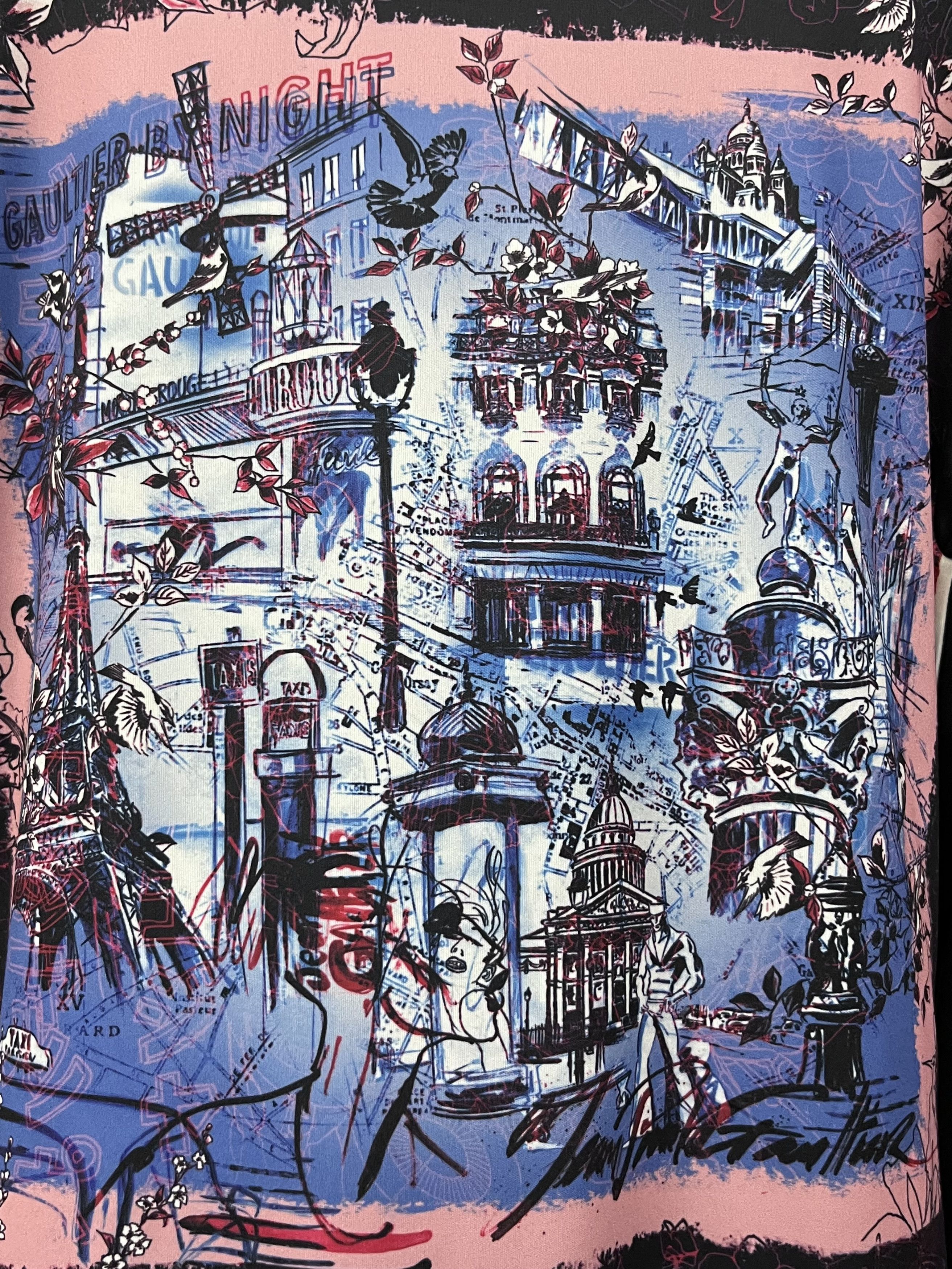 Jean Paul Gaultier 🔥Jean Paul Gaultier Hardcore Night Graphic Archive Size M / US 6-8 / IT 42-44 - 4 Thumbnail