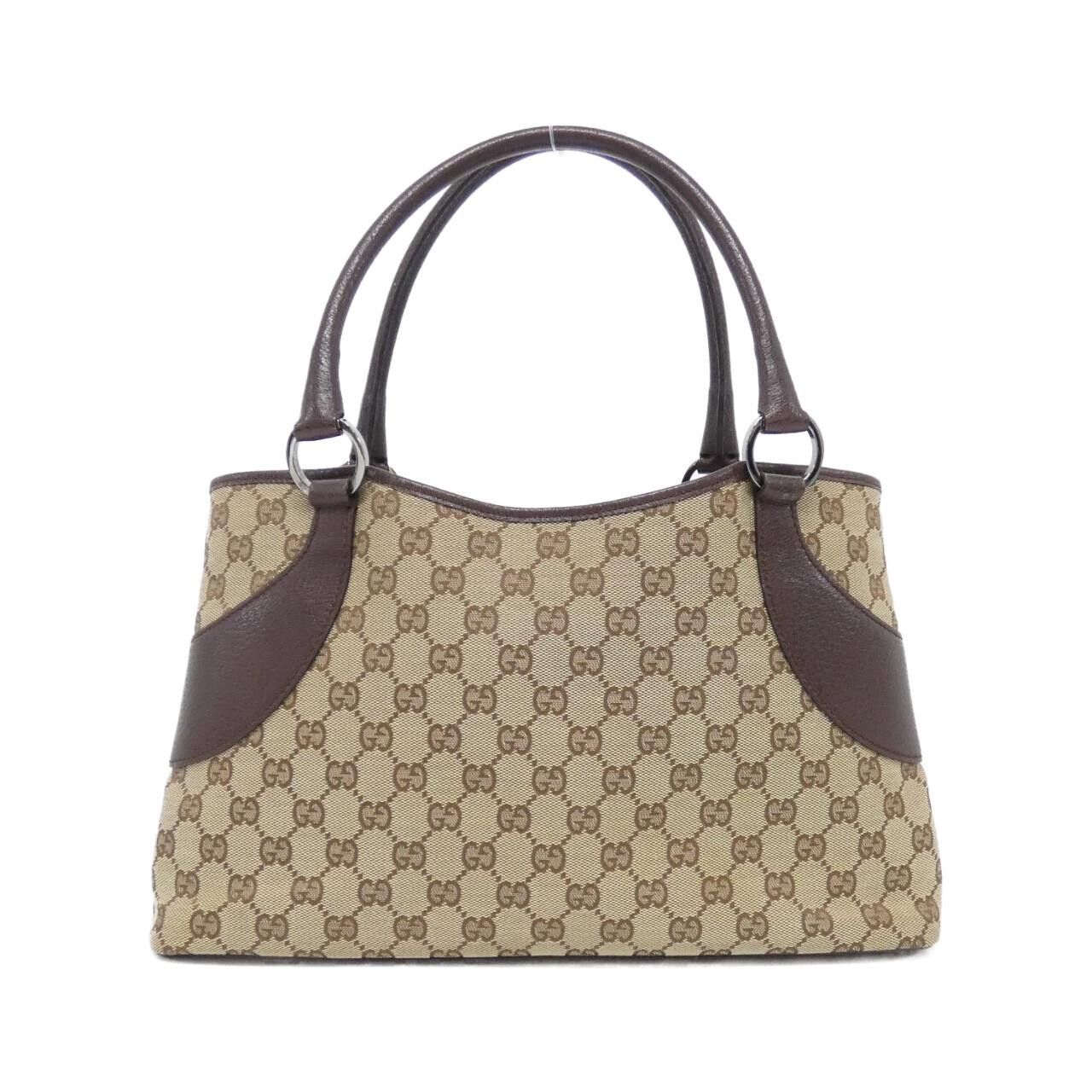Gucci Gucci 113015 GG Canvas Leather Bag Canvas Shoulder Bag 113015