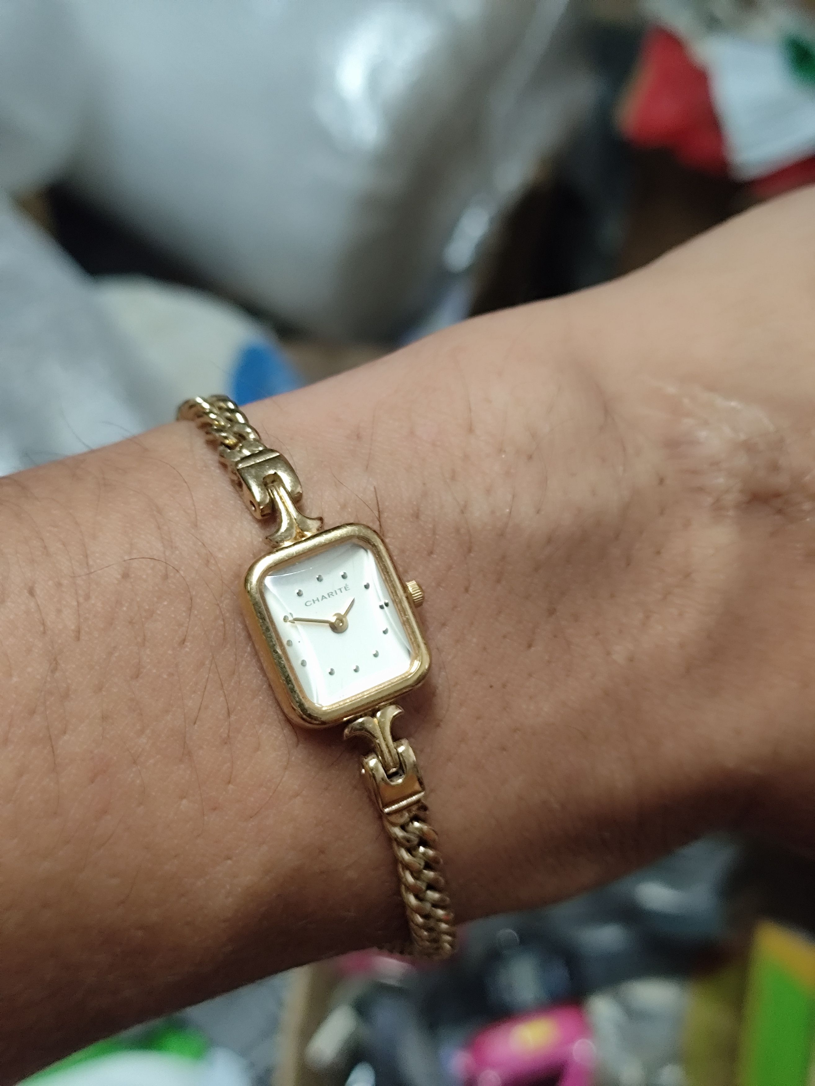 Japanese Brand Luxury Gold Color Bracelet Watch By CHARITE JAPAN Size ONE SIZE - 7 Thumbnail