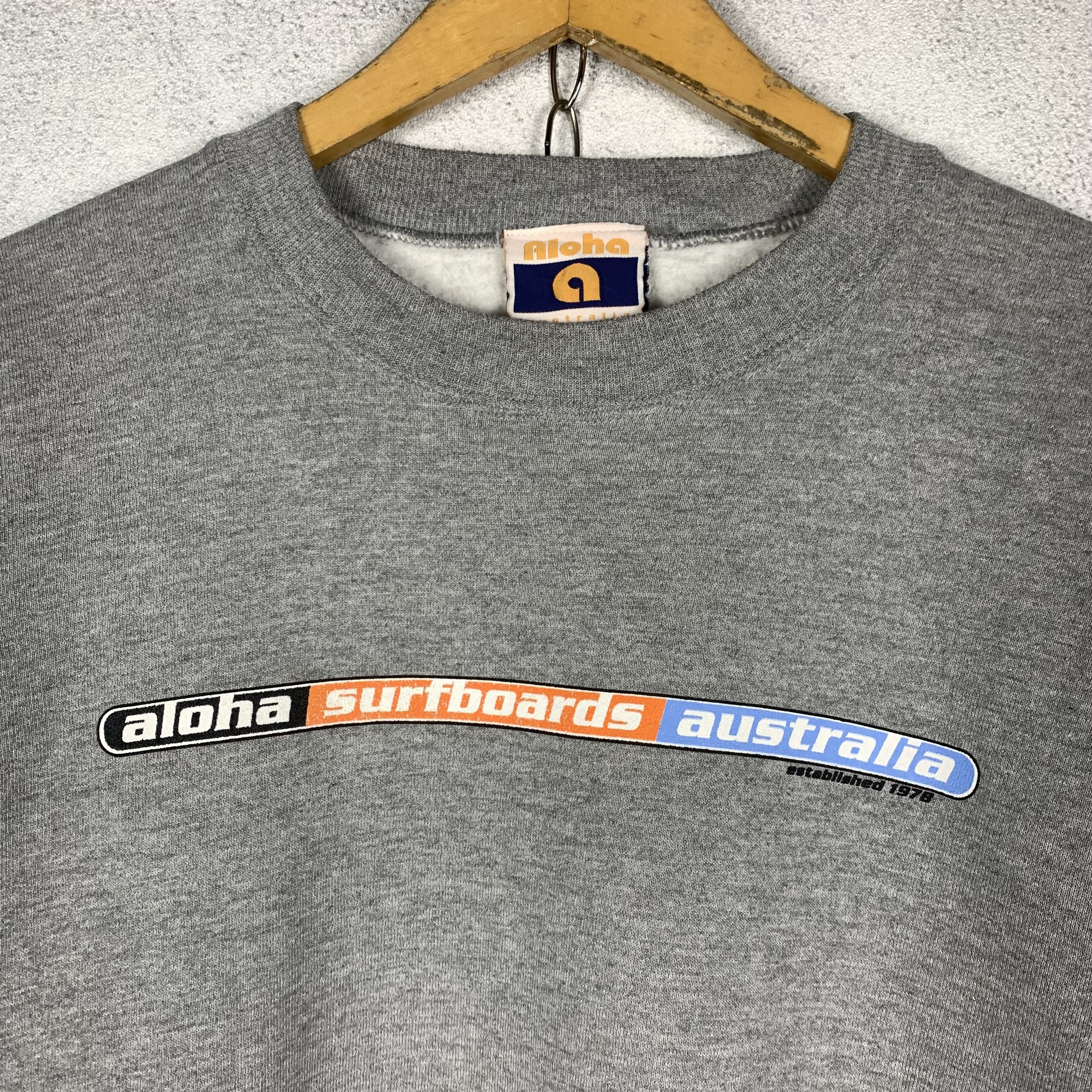 Vintage Vintage Aloha Surfboards Sweatshirt Crewneck Size US L / EU 52-54 / 3 - 4 Thumbnail