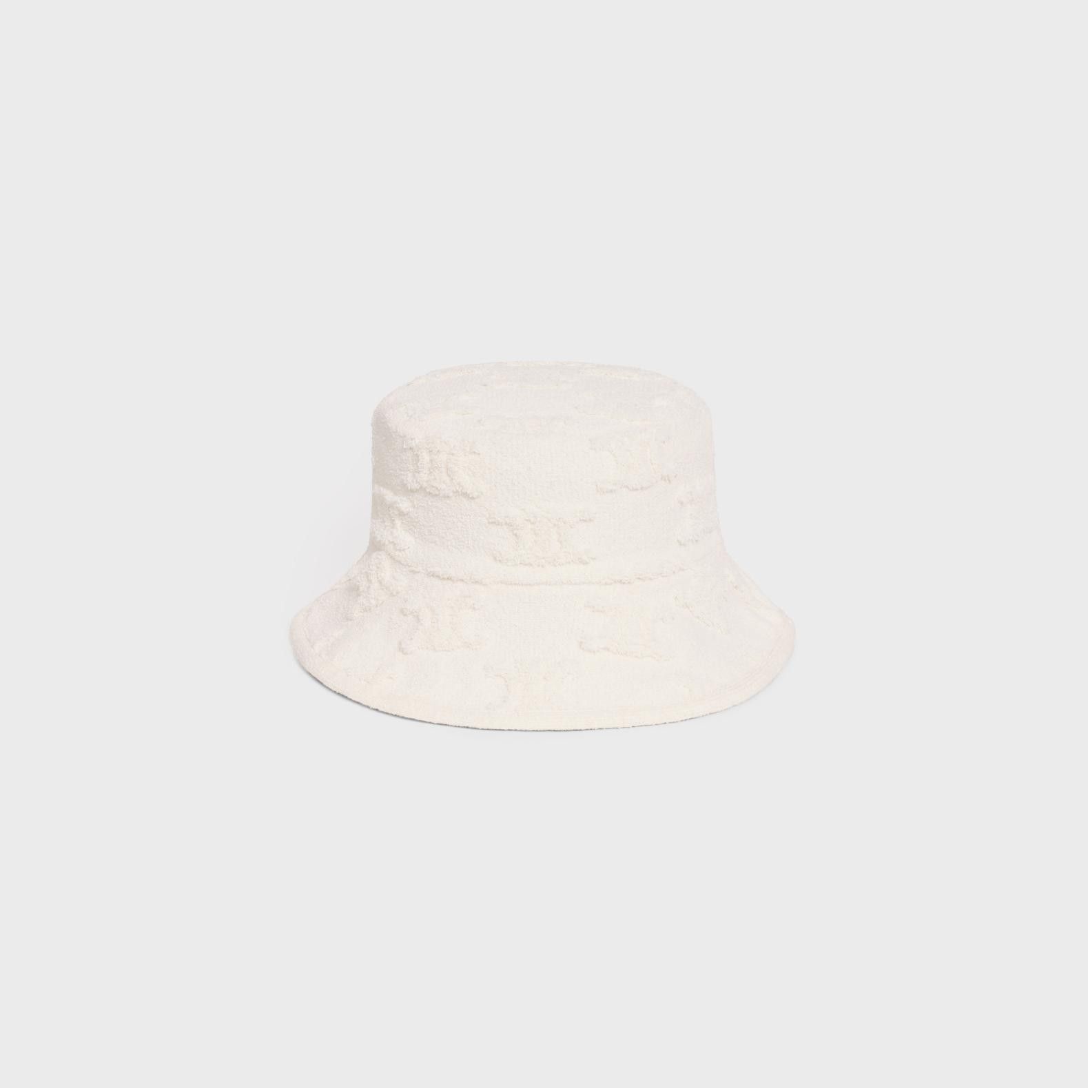 Celine o1bcso1str0824 Size :OS / Bucket Hat Cotton Bouclé Off White Size ONE SIZE - 2 Thumbnail