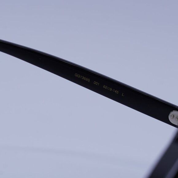 Gucci Gucci GG1369S 001 Sunglasses Black Square Frame, Grey Lenses Size ONE SIZE - 7 Thumbnail