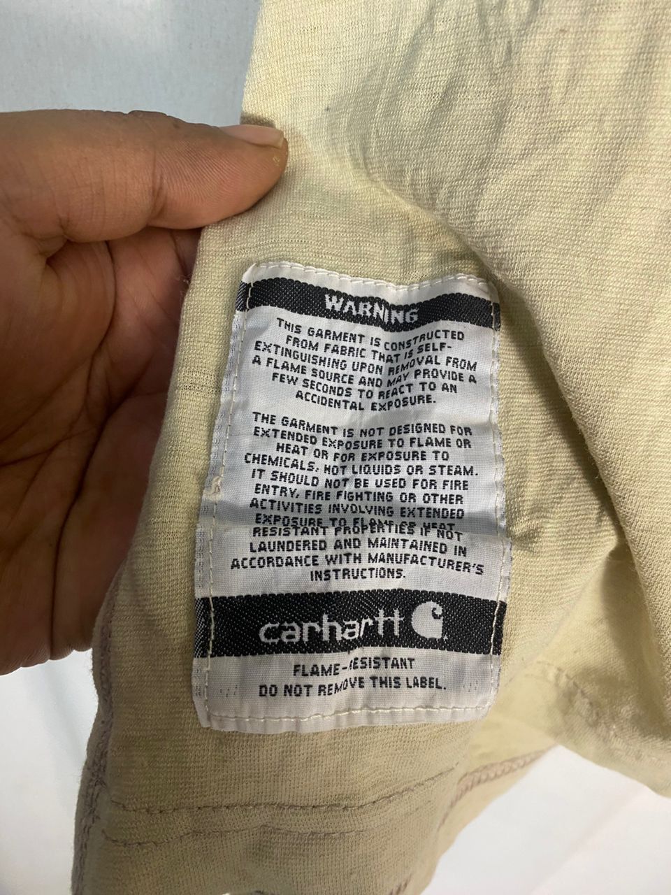 Carhartt Carhartt flame resistant fabric tshirt Size US L / EU 52-54 / 3 - 5 Thumbnail