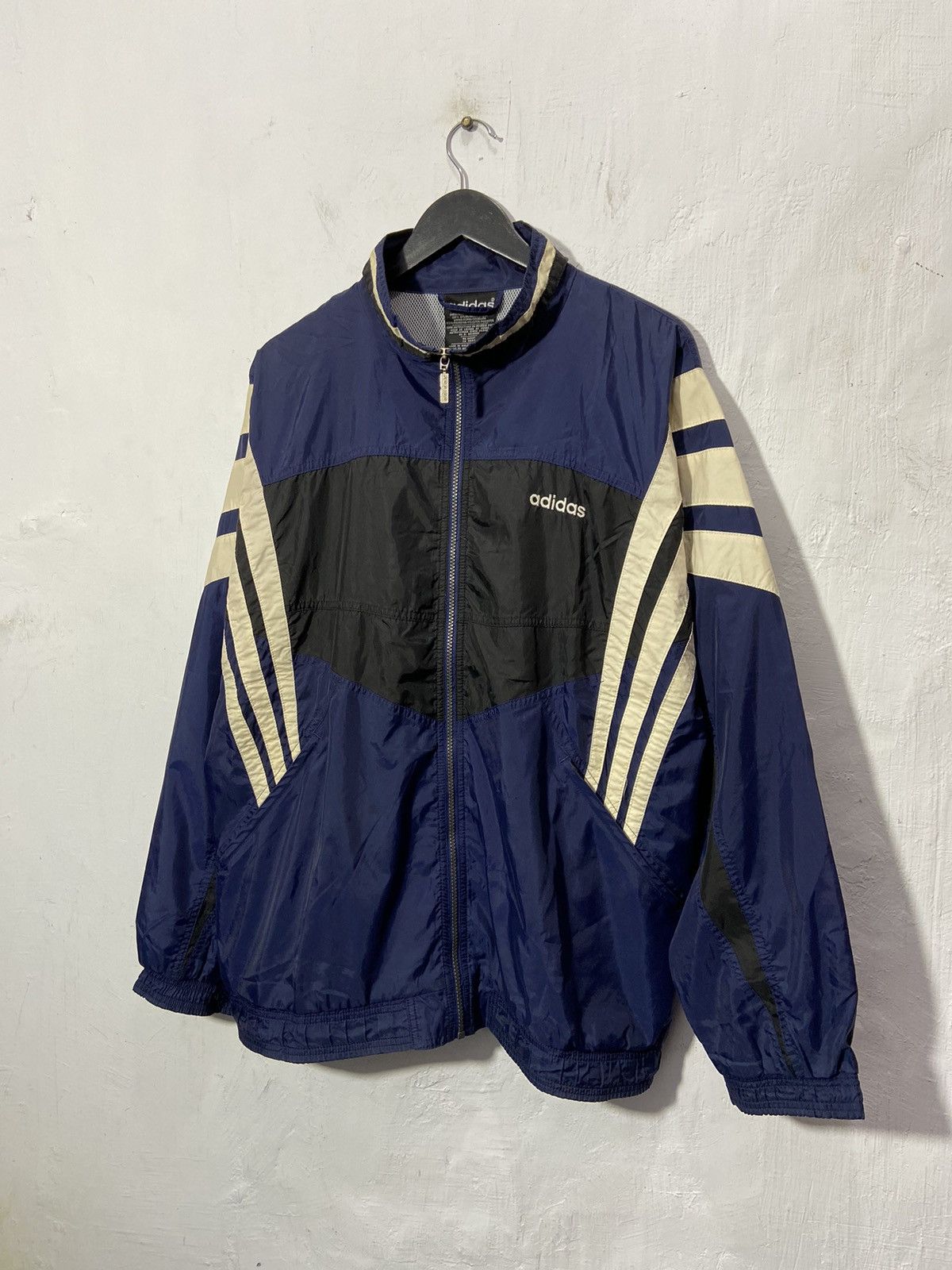 Adidas × Vintage Vintage 90s Adidas Light Jacket Blue Size US XXL / EU 58 / 5 - 2 Thumbnail