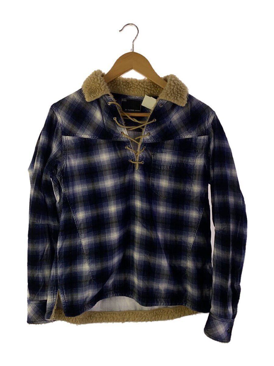 Number (N)ine Shearling Flannel Jacket Size US M / EU 48-50 / 2 - 1 Thumbnail