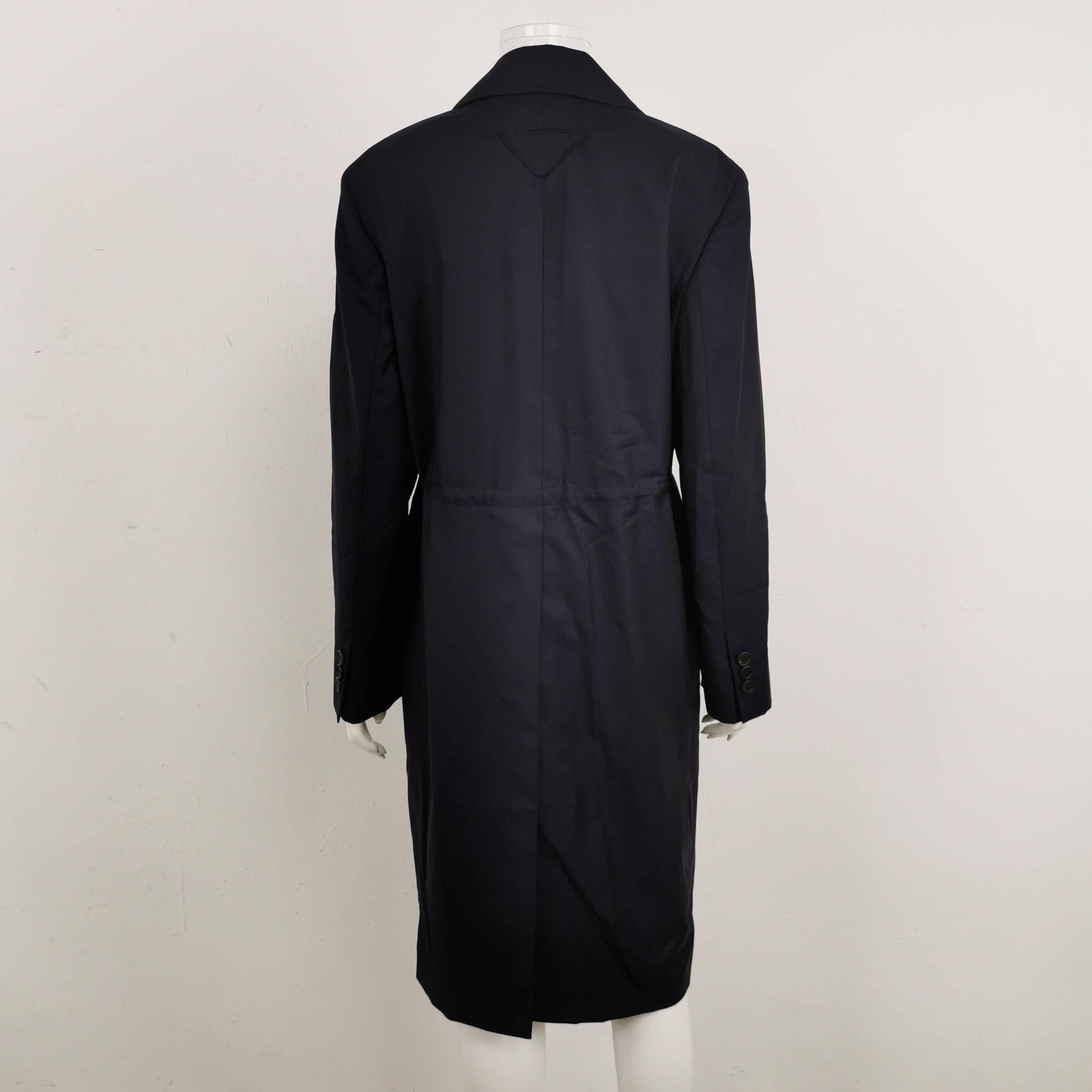 Prada Prada Long Sleeve Wool Coat with Tie . Size S / US 4 / IT 40 - 2 Thumbnail