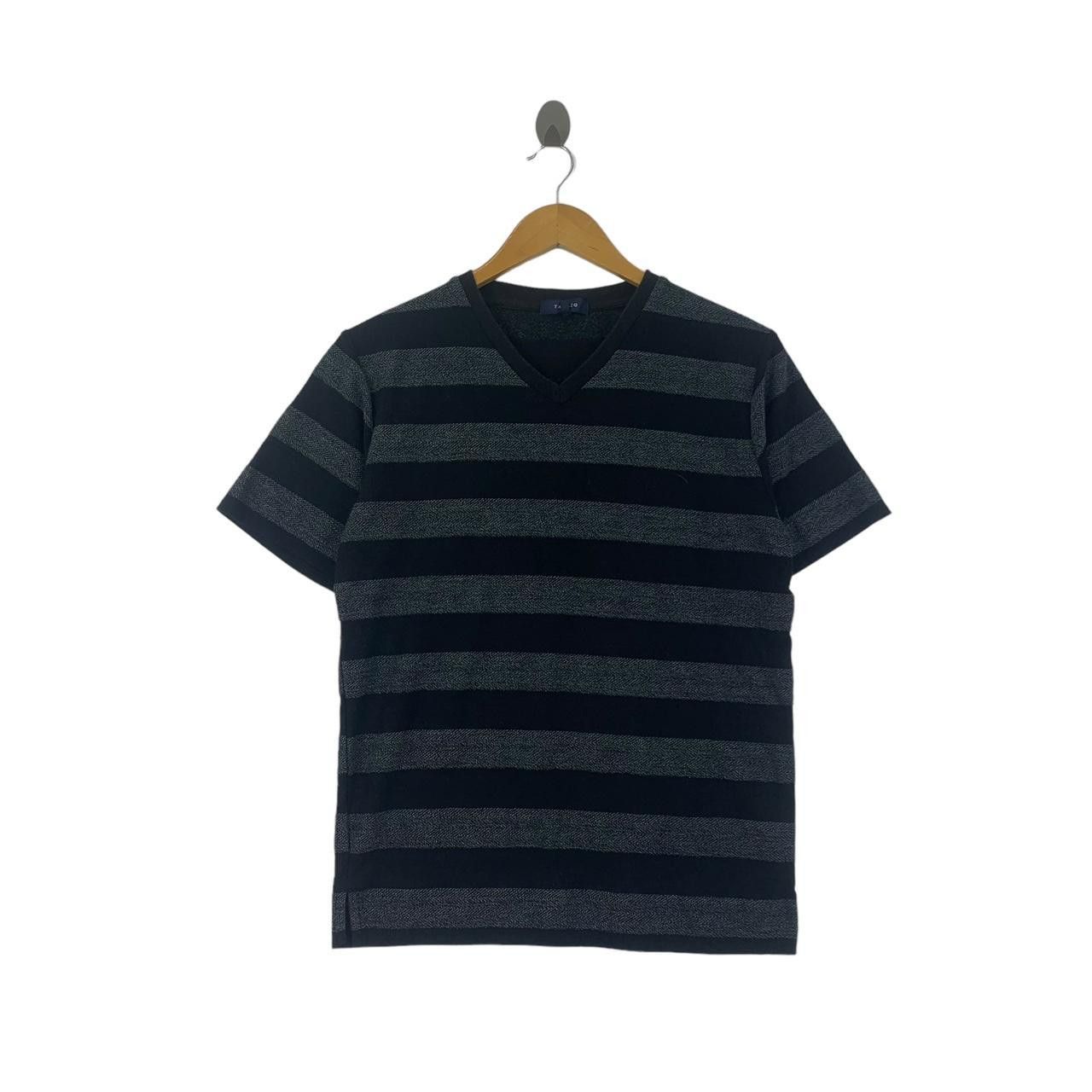 Takeo Kikuchi TAKEO KIKUCHI JAPAN Striped V Neck Tee Shirt Top Japan Size US M / EU 48-50 / 2 - 1 Thumbnail