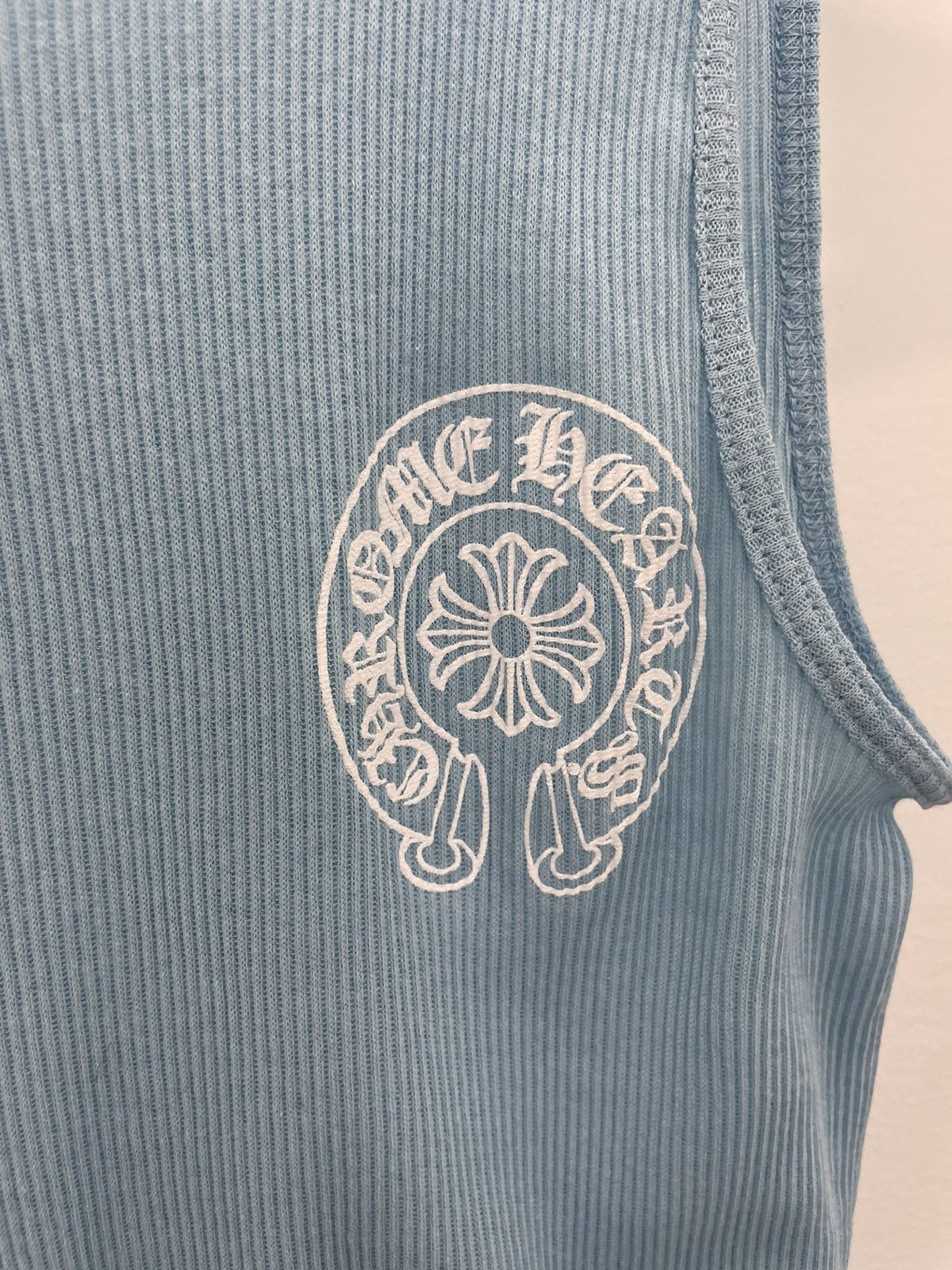 Chrome Hearts Brand new blue horseshoe tank top Size L / US 10 / IT 46 - 3 Thumbnail