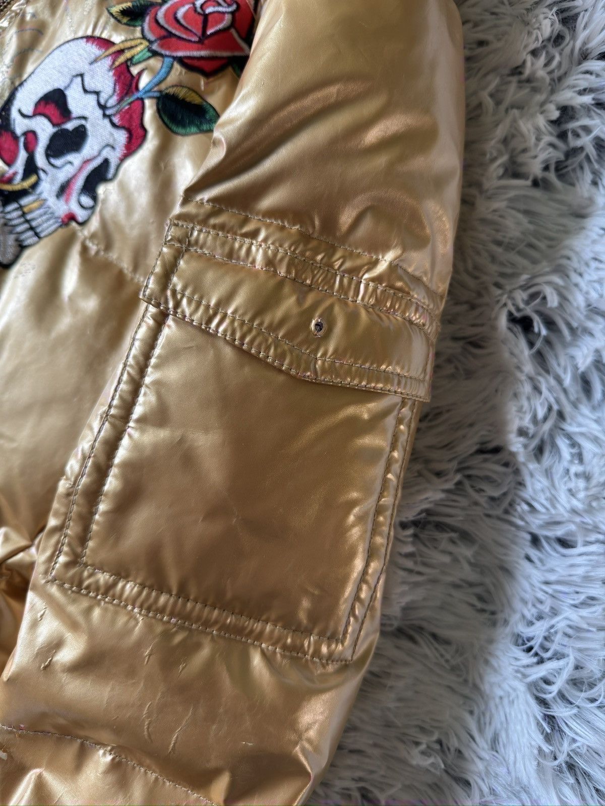 Ed Hardy Ed Hardy “Dedicated To The One I Love” Puffer Size M / US 6-8 / IT 42-44 - 7 Thumbnail