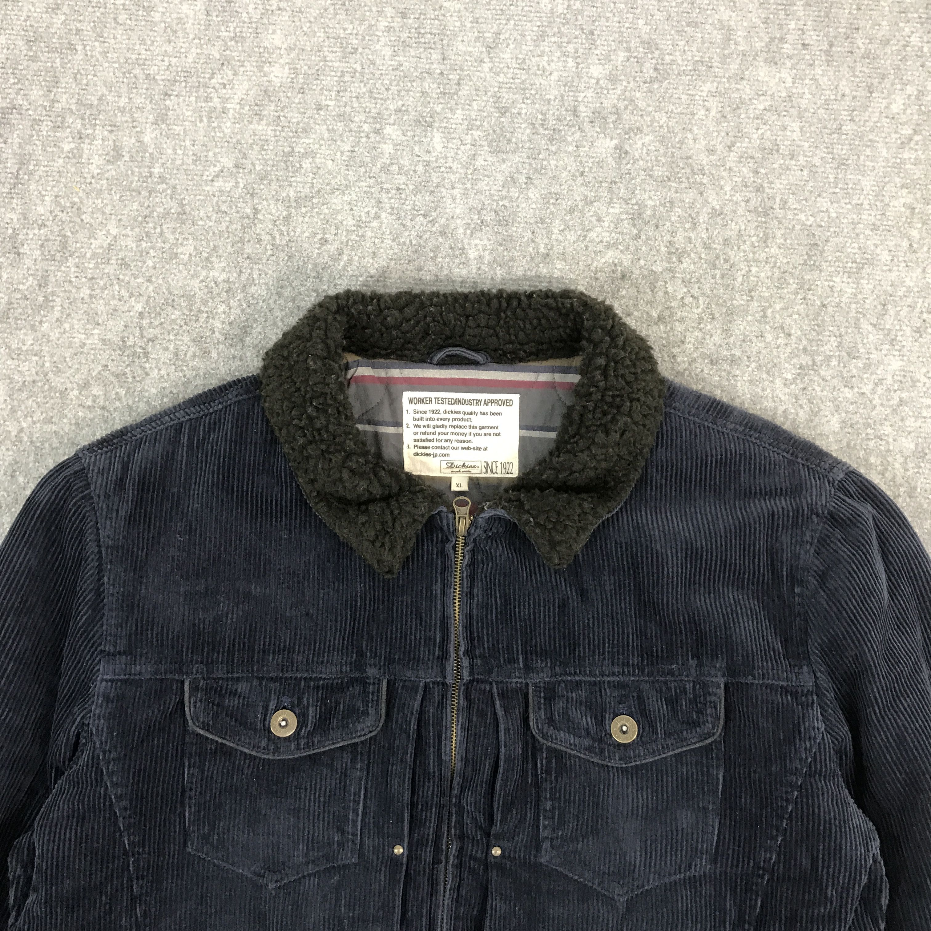 Dickies × Japanese Brand DICKIS WORKER TASTED CORDUROY ZIPPER JACKET Size US XL / EU 56 / 4 - 3 Thumbnail