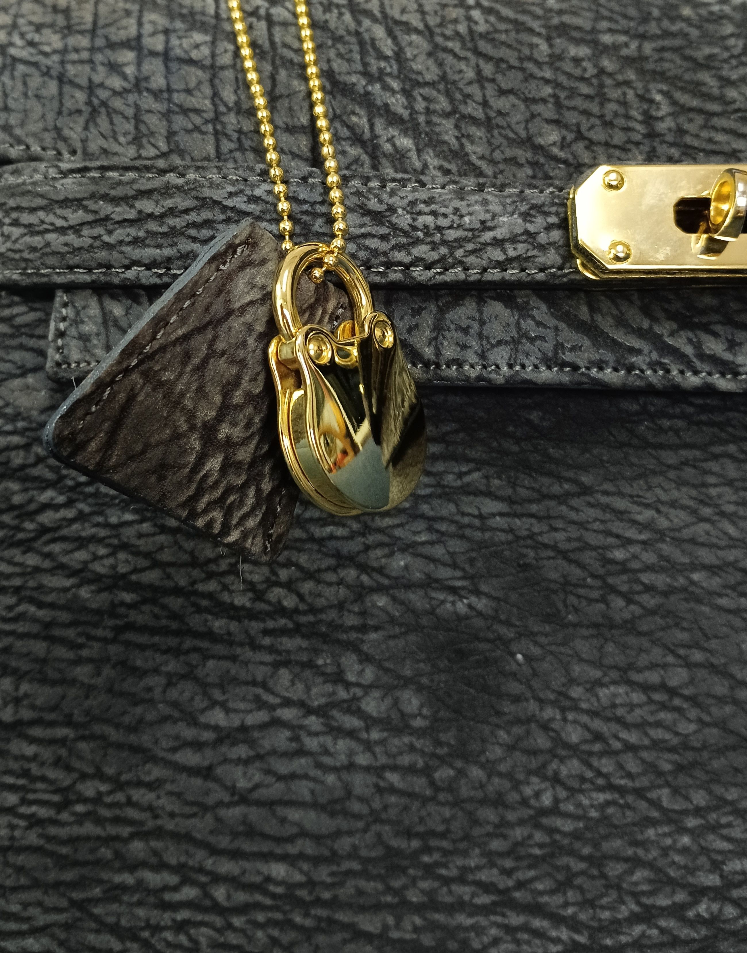 Leather Birkin Leather Shark Skin Size ONE SIZE - 5 Thumbnail