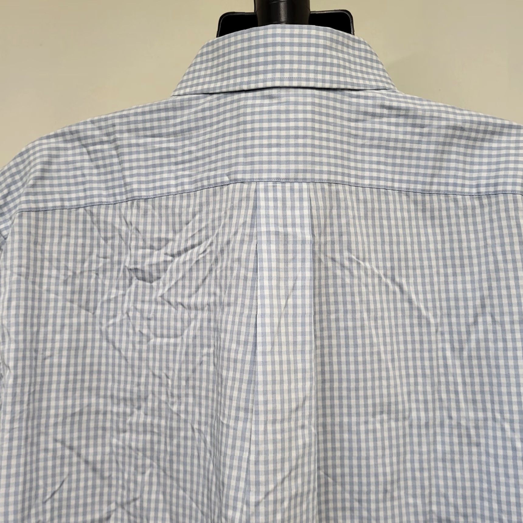 Lands' End Lands' End Hybrid Shirt Men's XXL 18-18.5 Soft Blue Checks Traditional Fit Button-Up Shirt Mens Regular 100% Cotton Easy Care Size US XXL / EU 58 / 5 - 7 Thumbnail