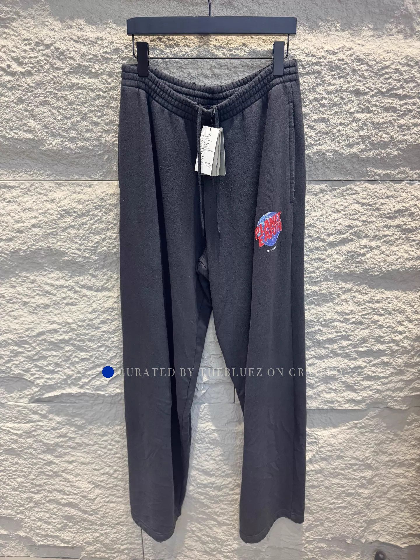 Balenciaga Earth Print Casual Pants in Black Size US 28 / EU 44 - 1 Thumbnail