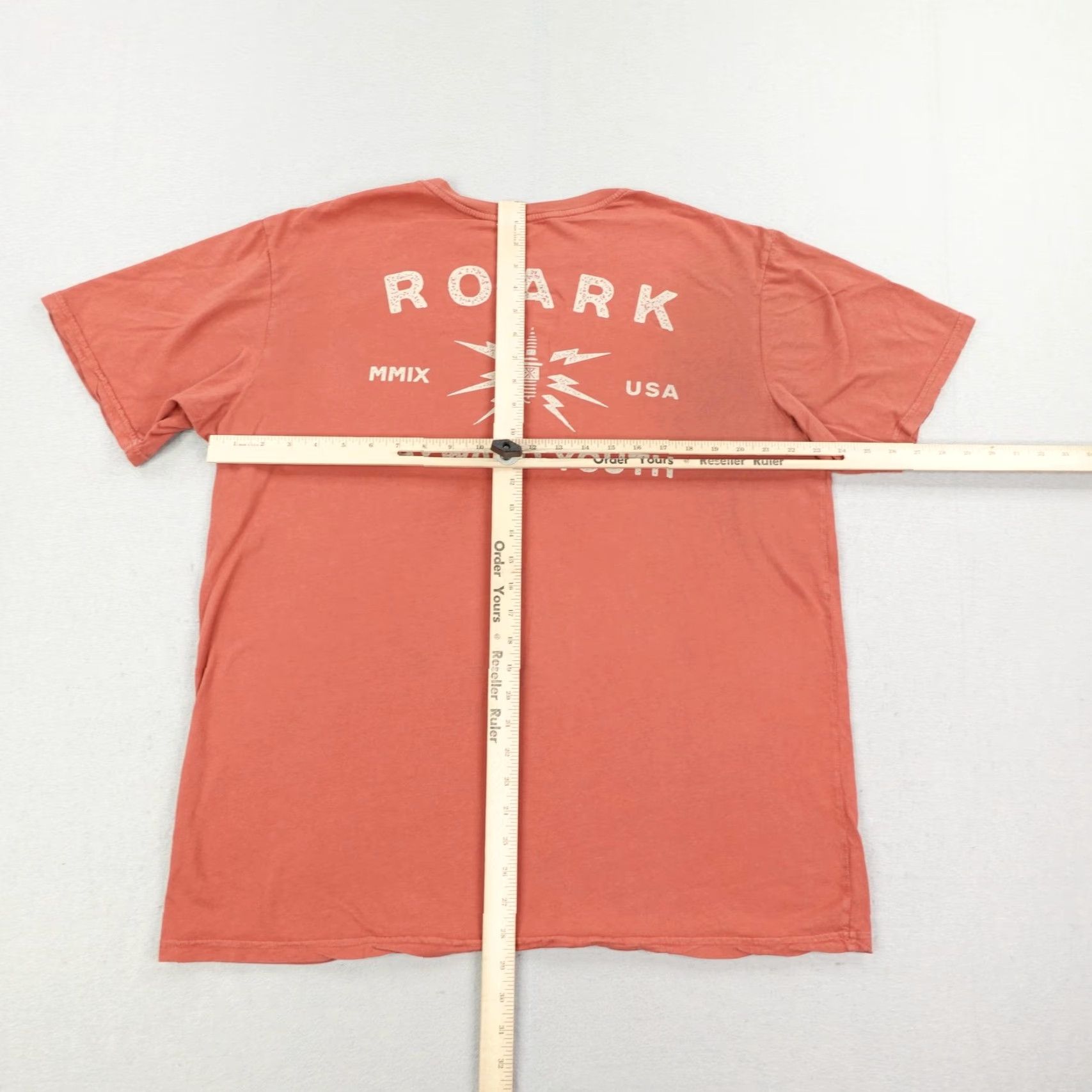Roark Roark Mens T-Shirt XL Orange Outdoor Graphic Camping Hiking Short Sleeve Tee Size US XL / EU 56 / 4 - 6 Thumbnail