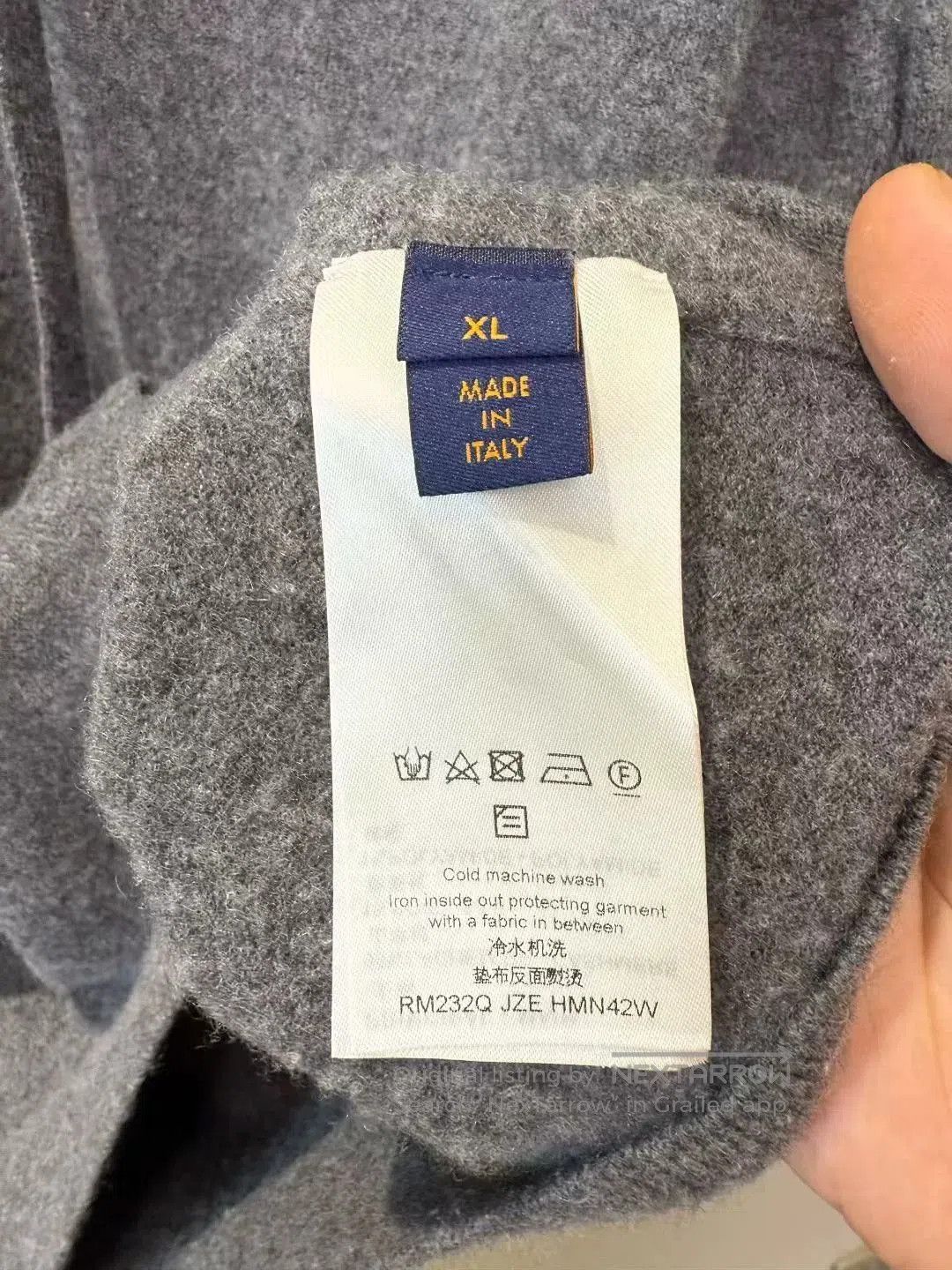 Louis Vuitton louis vuitton gray embossed logo hoodie. Size US XL / EU 56 / 4 - 3 Thumbnail