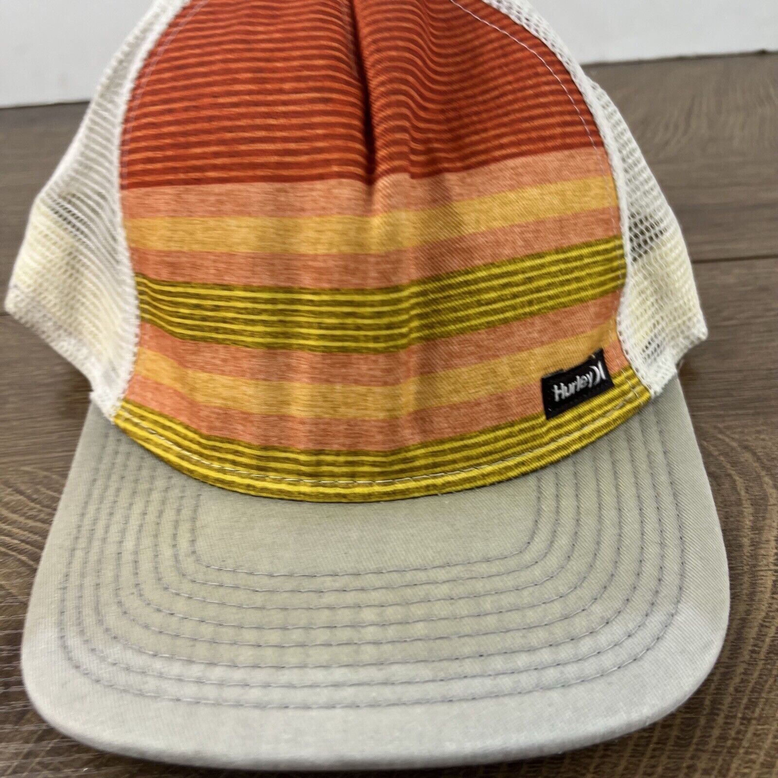 Hurley Hurley Snapback Hat Cap Snapback Hat Orange Adjustable Hat A Size ONE SIZE - 7 Thumbnail