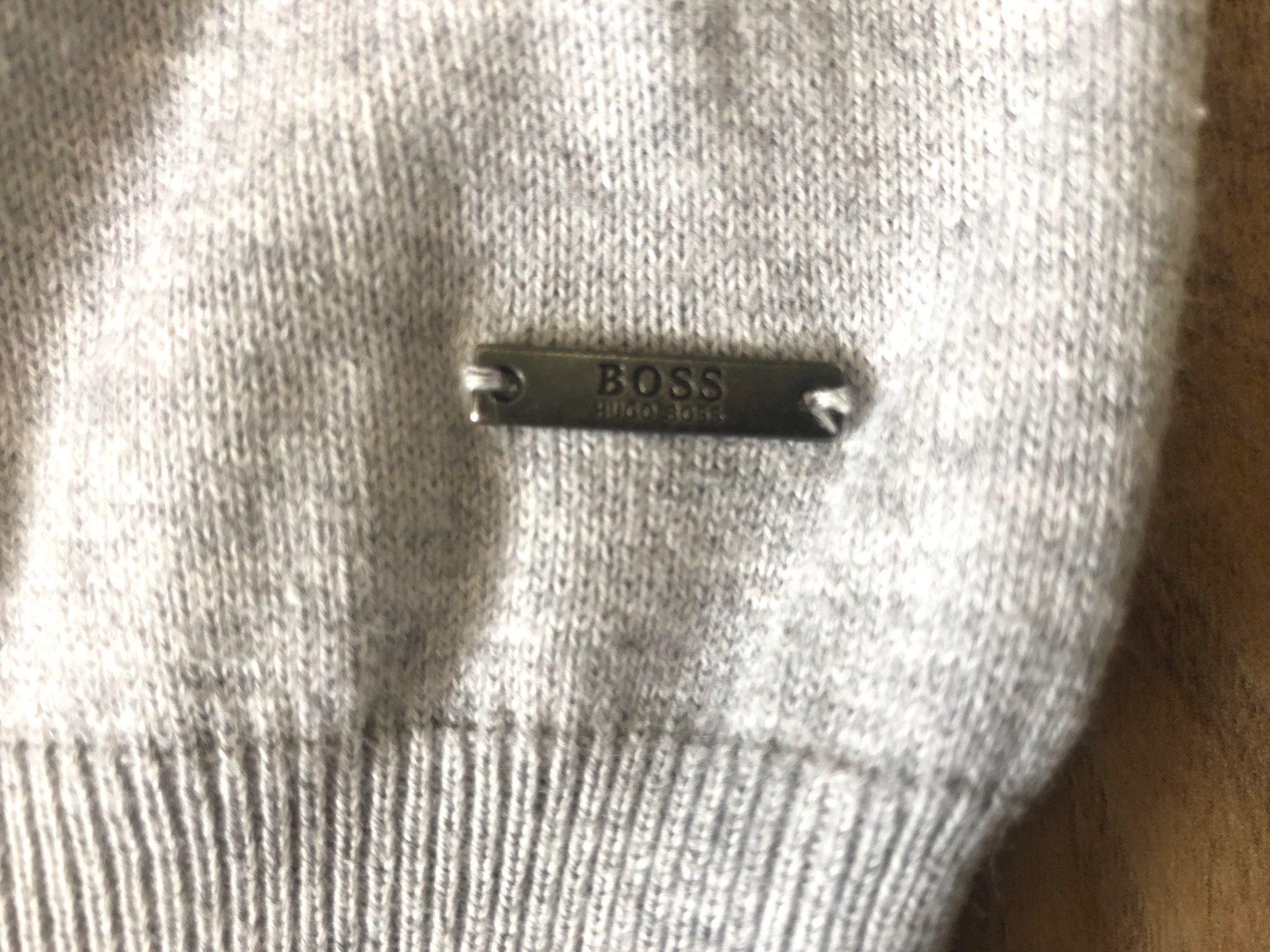 Hugo Boss Hugo Boss men's sweater size L light gray Size US L / EU 52-54 / 3 - 3 Thumbnail