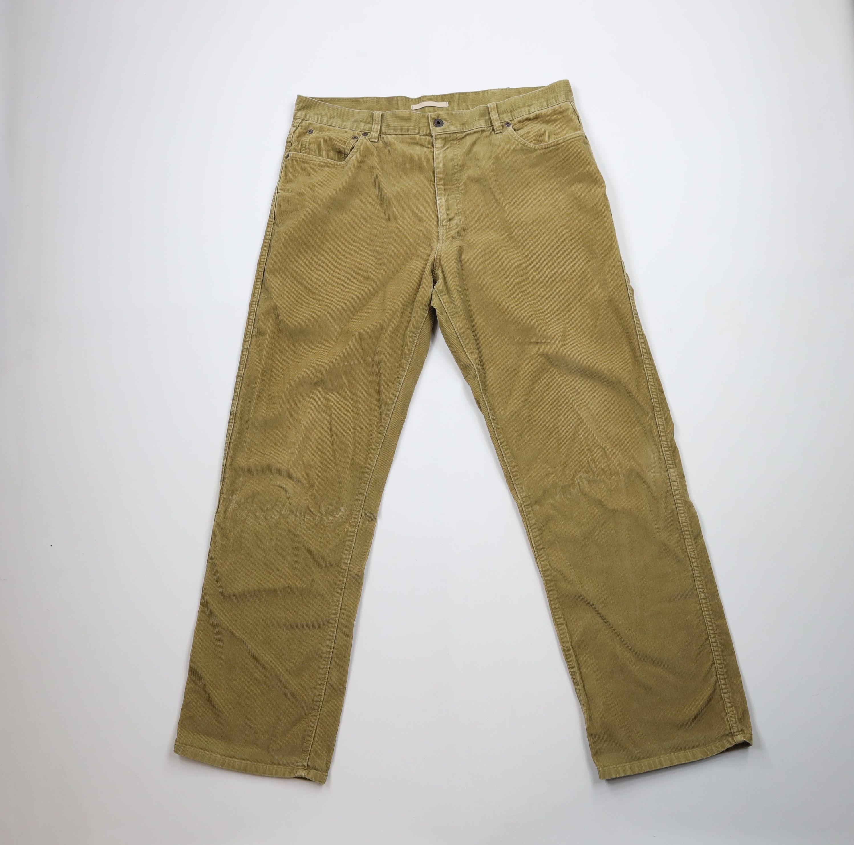 L.L. Bean Vintage LL Bean Natural Fit Wide Leg Corduroy Chino Pants Size US 36 / EU 52 - 1 Thumbnail