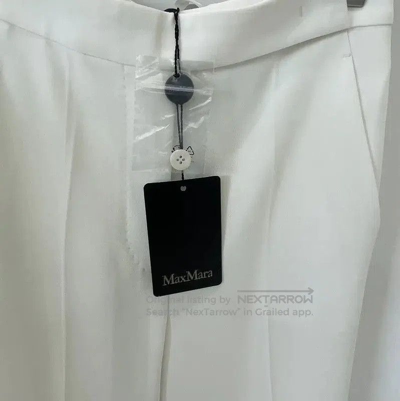 Max Mara MaxMara Elegant White Polyester Casual Pants . Size 22" - 7 Thumbnail