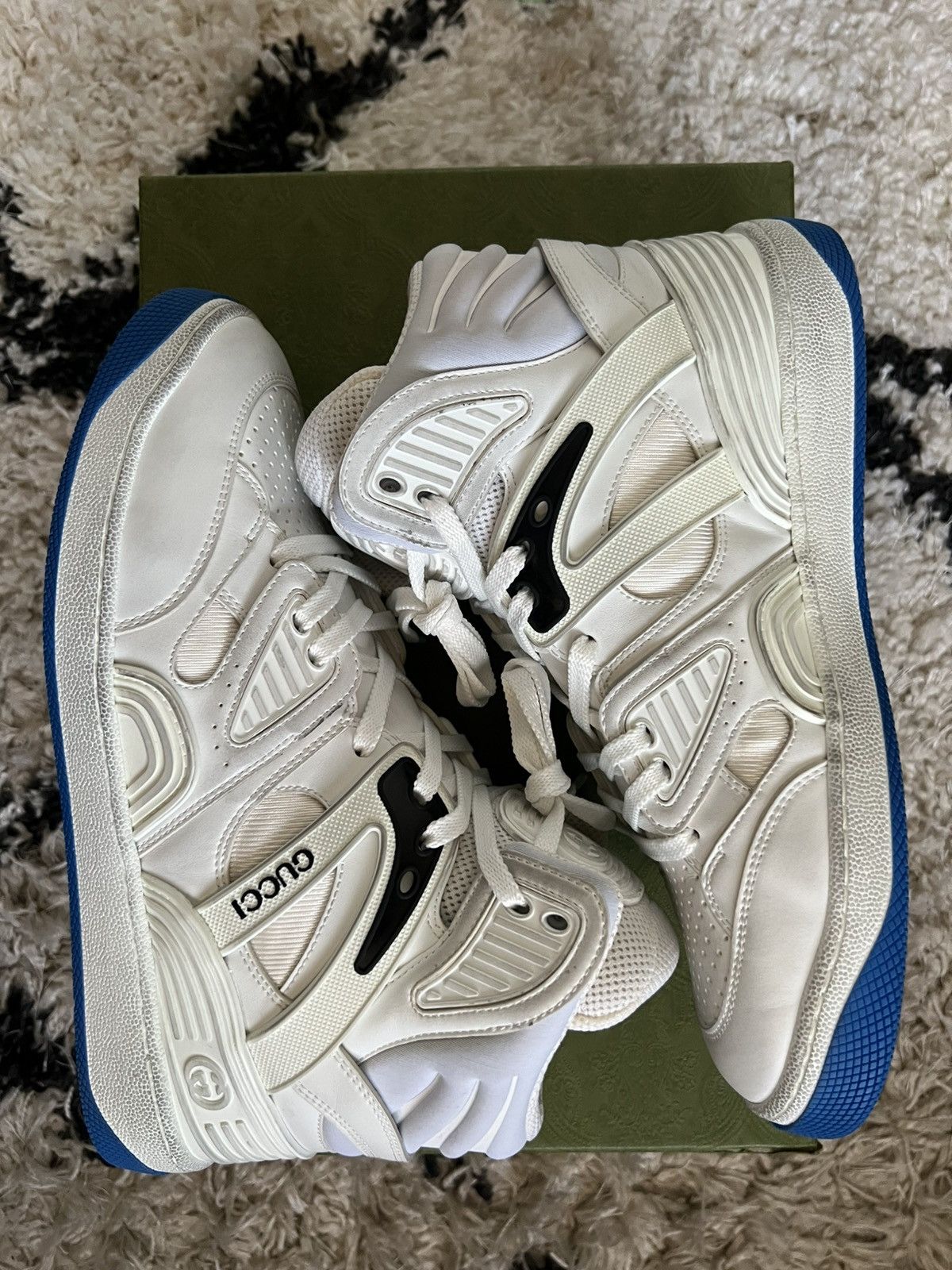 Gucci Authentic Gucci Basket Sneaker (Womens US 9) Size US 9 / IT 39 - 9 Thumbnail