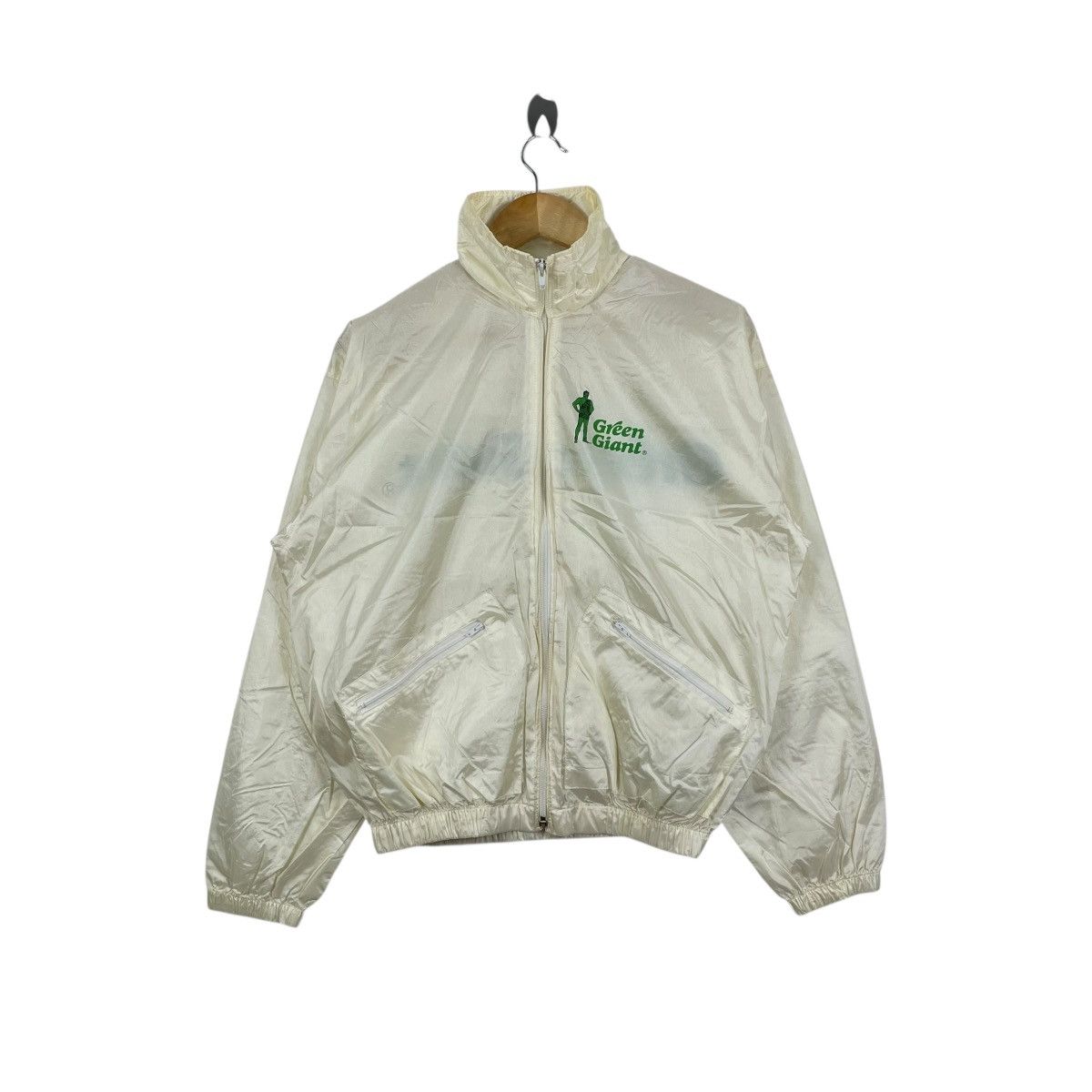 Vintage Vintage 80s Green Giant Windbreaker Light Jacket Size US L / EU 52-54 / 3 - 1 Thumbnail