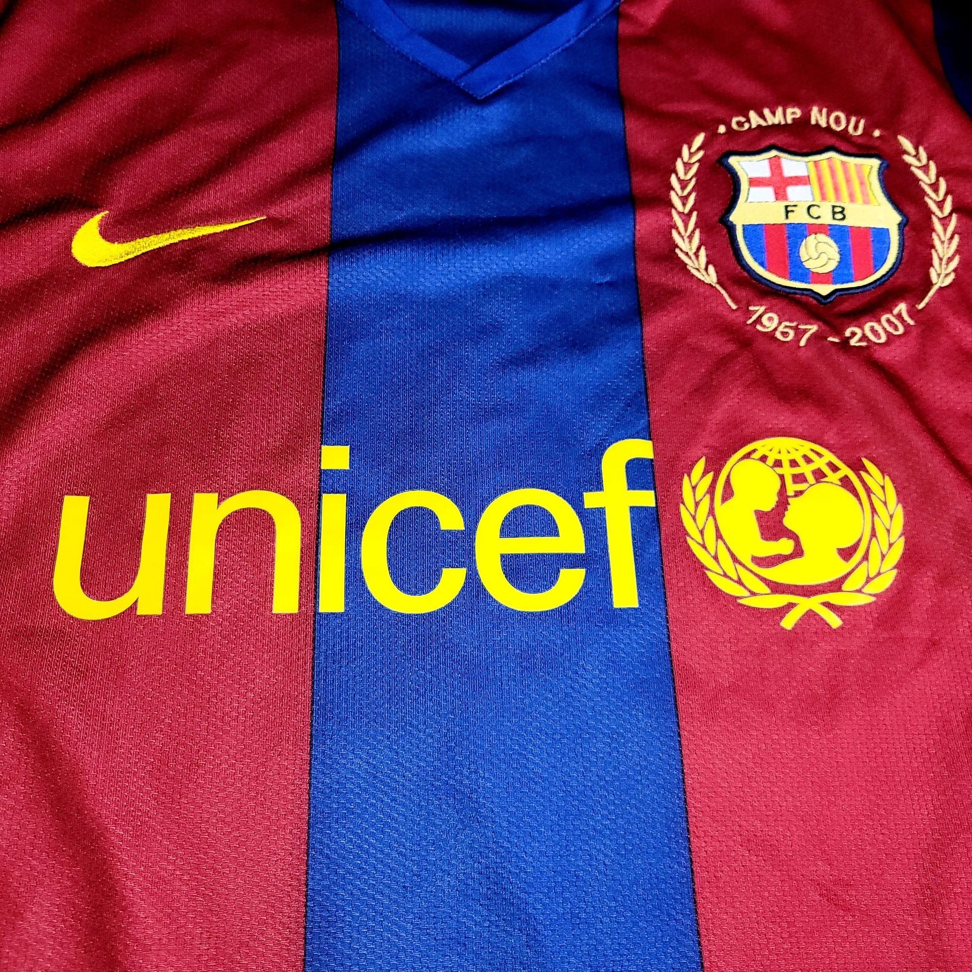 Nike Messi Barcelona 2007 2008 Anniversary Soccer Jersey M Size US M / EU 48-50 / 2 - 3 Thumbnail