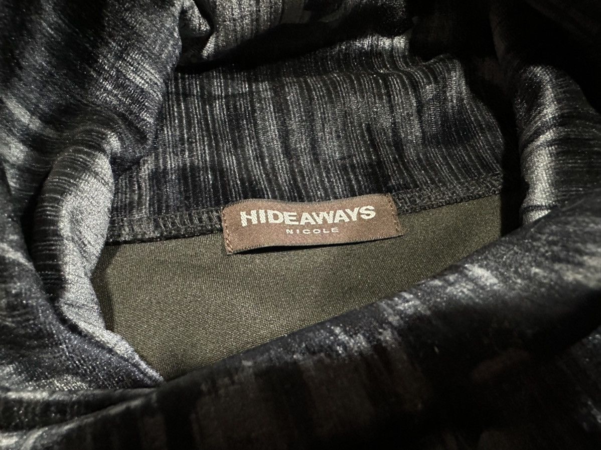 If Six Was Nine × Japanese Brand × Nicole Club 🔥Sick Y2K Hideaways Nicole Roll Neck Velvet Sweatshirt Size US L / EU 52-54 / 3 - 8 Thumbnail