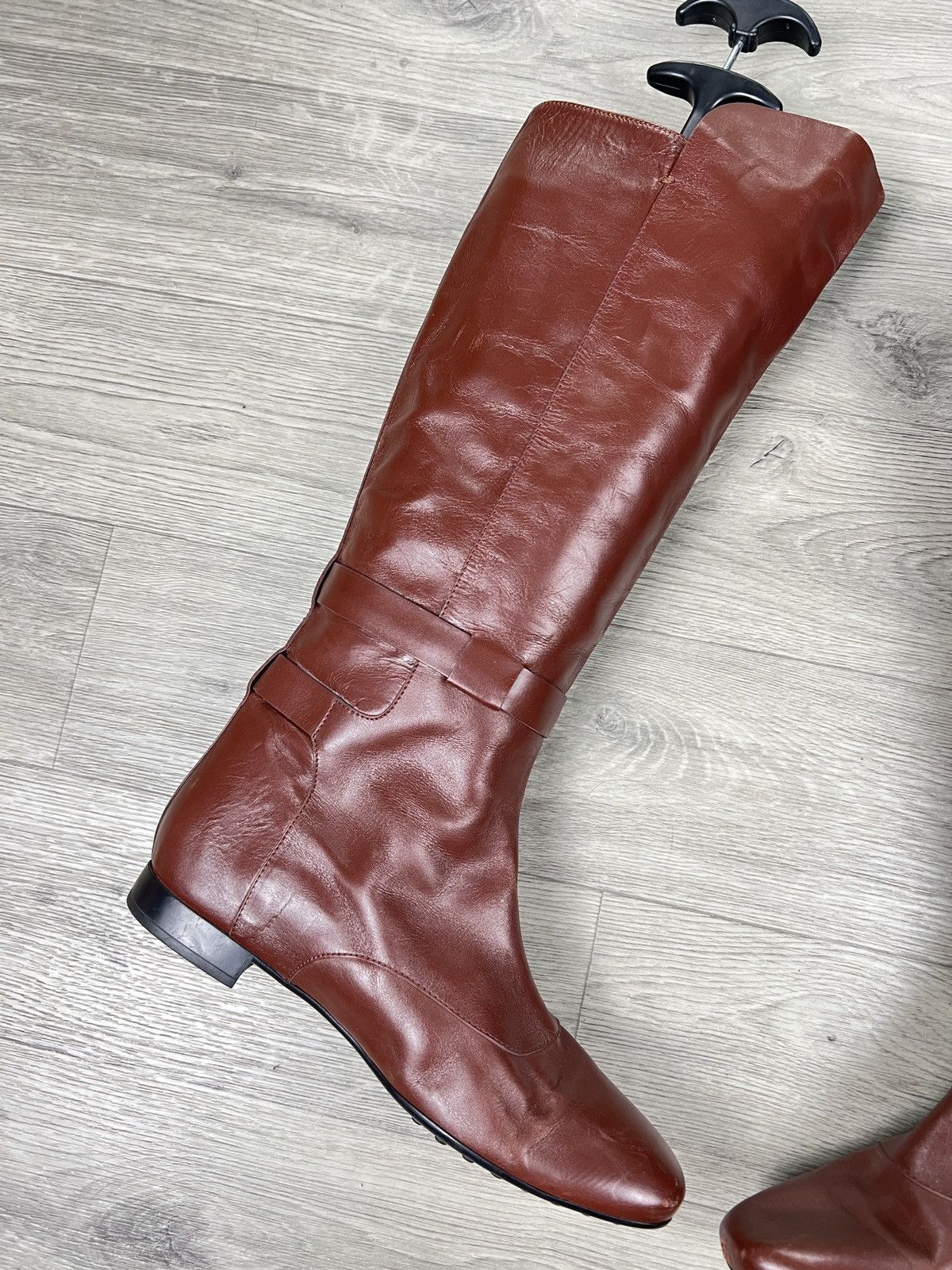 Tod's Leather boots Tod's Brown size 38,5 Size US 8.5 / IT 38.5 - 6 Thumbnail