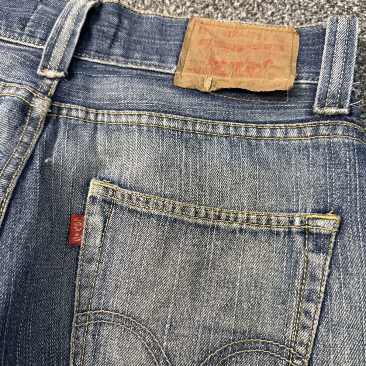 Beauty Beast 🔥🇯🇵 Japanese Distressed Levis 522 Slim Thrashed Pant Size 32" / US 10 / IT 46 - 7 Thumbnail