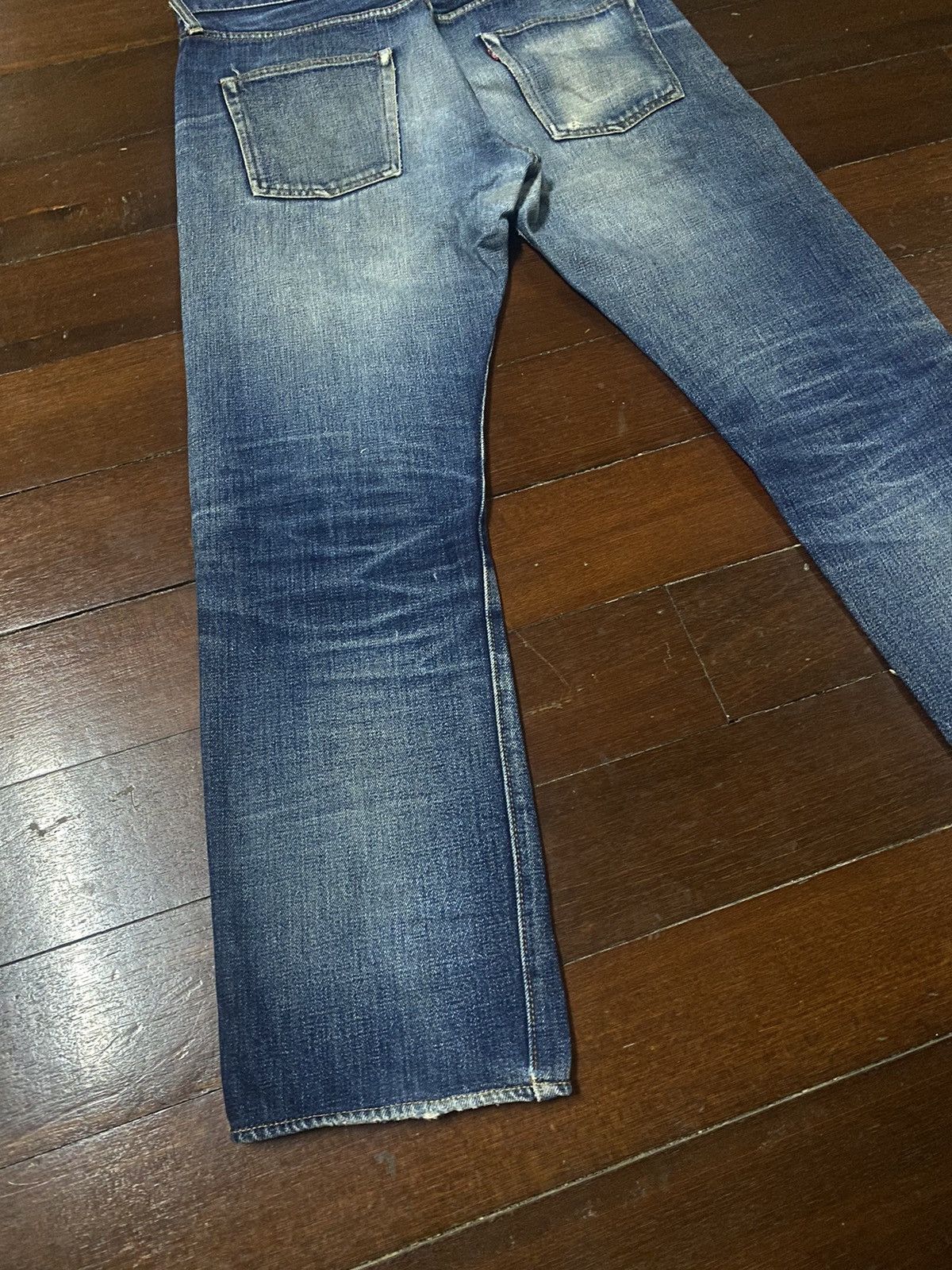 Denime Vintage 90s DENIME JAPAN Distress Mud Denim Selvedge Jeans Size US 36 / EU 52 - 10 Thumbnail