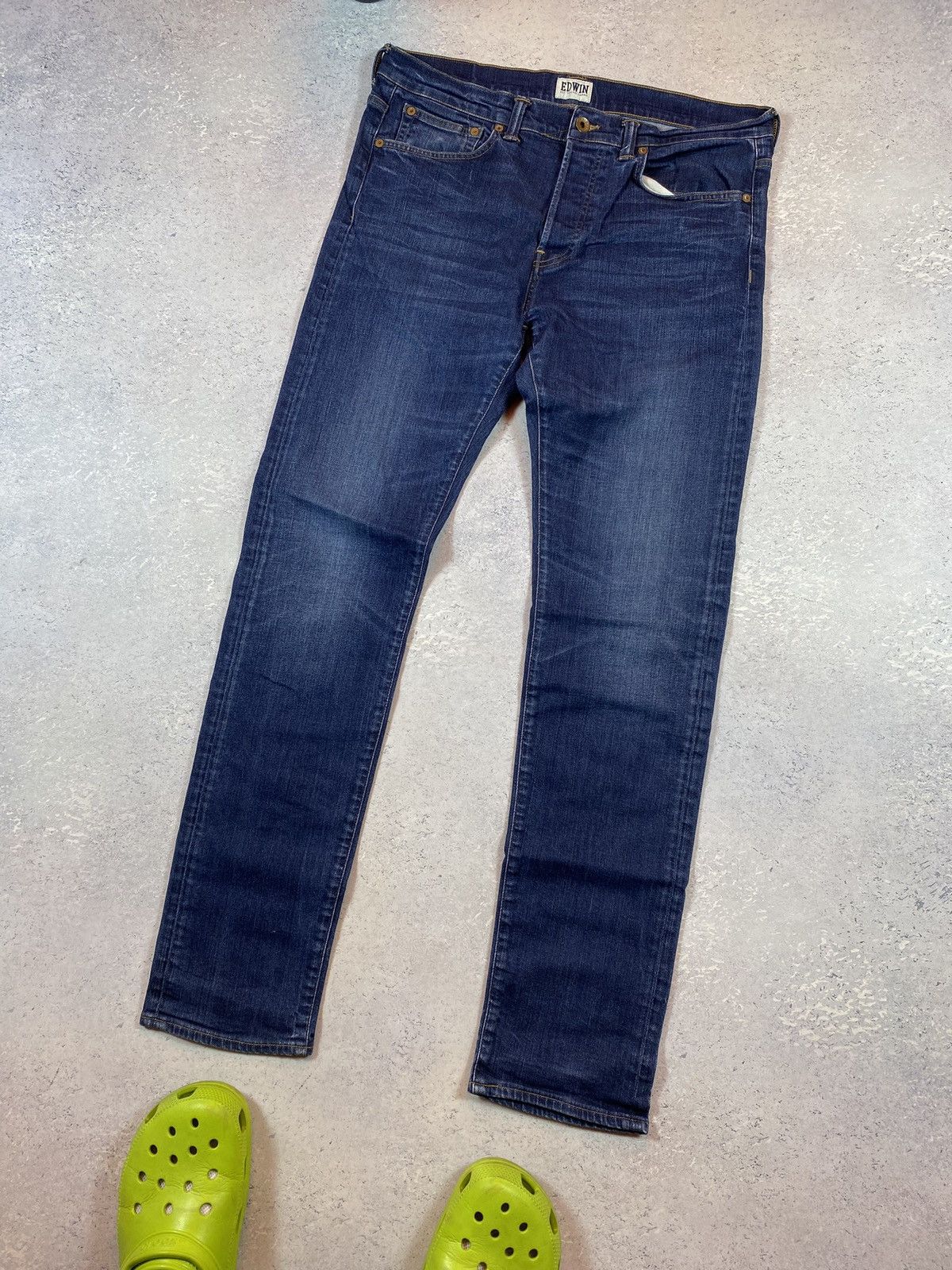 Designer × Edwin × Japanese Brand Edwin Men’s Blue Denim Jeans Size 34x34 Size US 34 / EU 50 - 1 Thumbnail
