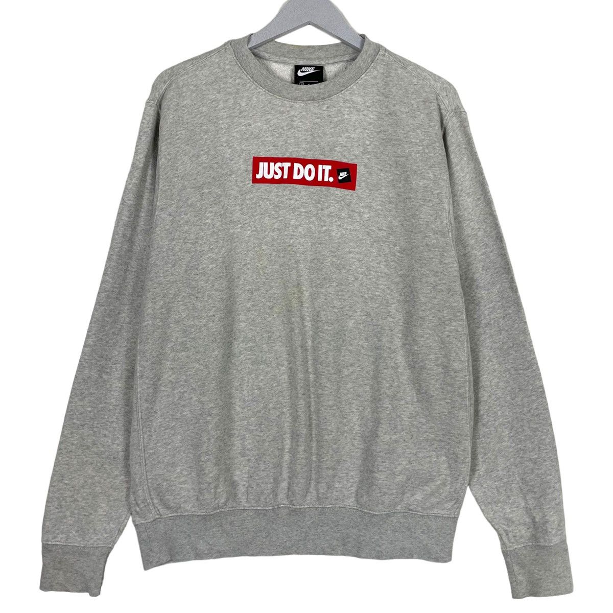 Nike 💥NIKE JDI BOX LOGO CREWNECK SWEATSHIRT Size US M / EU 48-50 / 2 - 1 Thumbnail