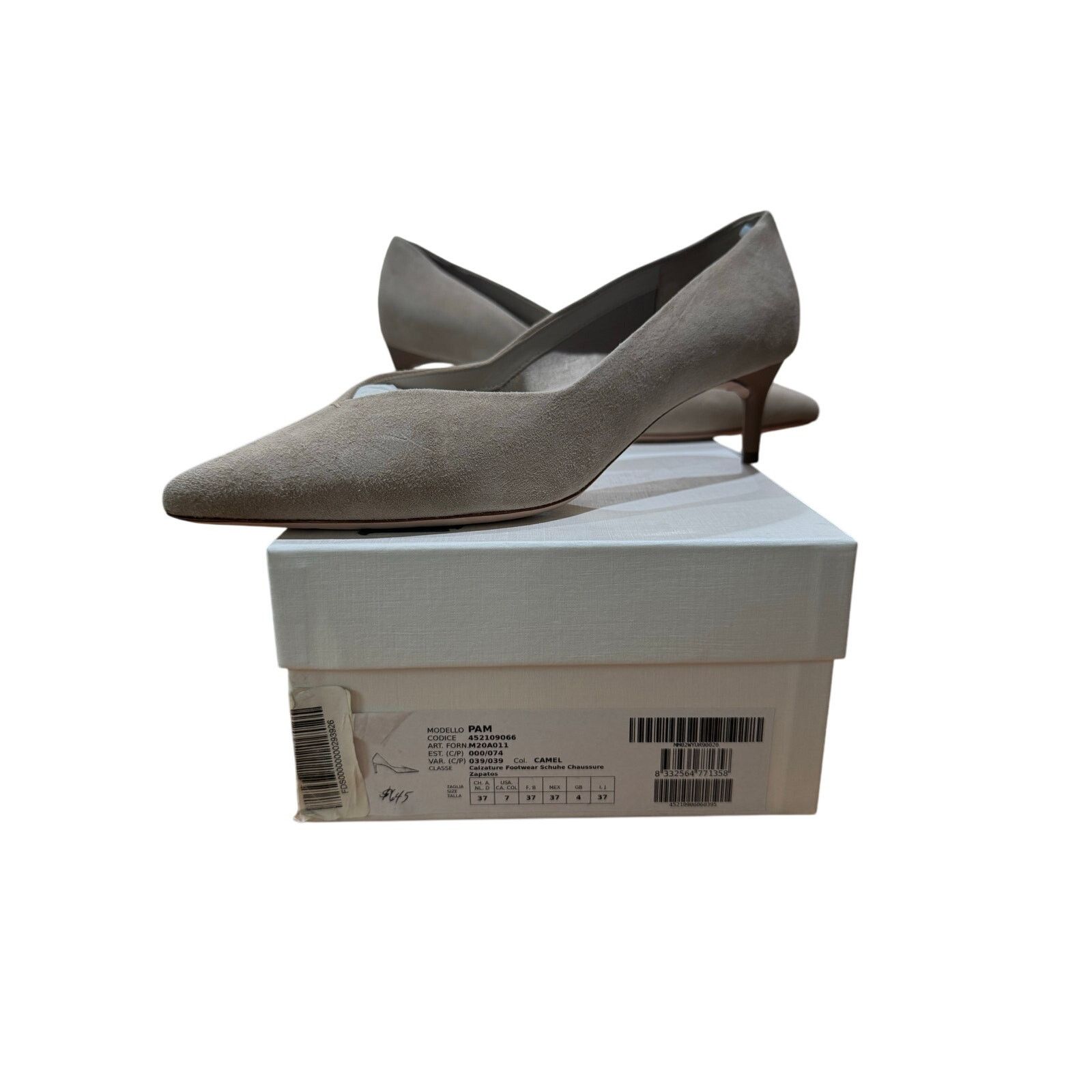 Max Mara Max Mara Camel Suede Kitten Heel Pumps sz. 37 EU (Runs Big) Size US 8 / IT 38 - 2 Thumbnail