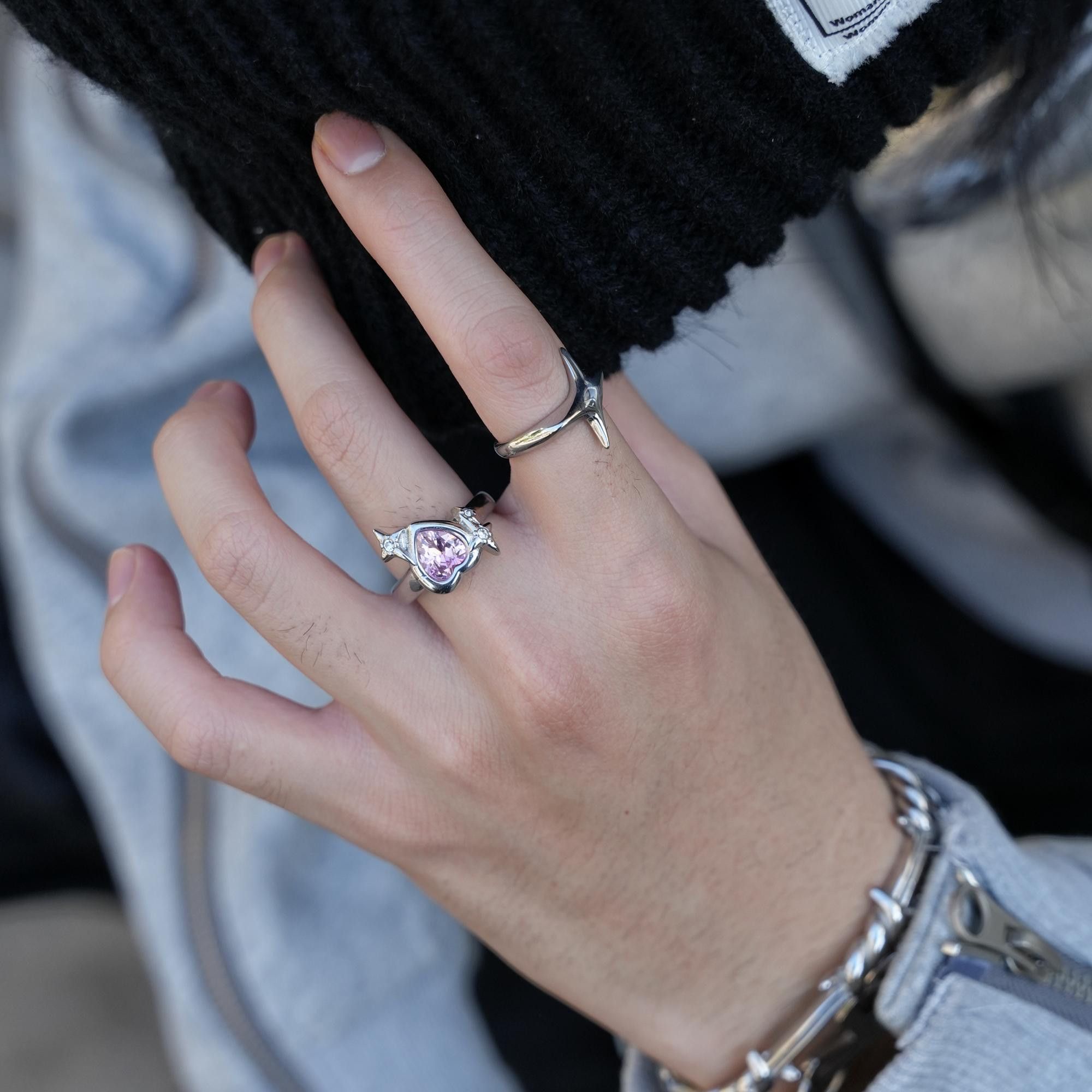 Jewelry Matchless Jewelry Rings Open Size Chrome Ring (Size 7-13) Size ONE SIZE - 1 Thumbnail