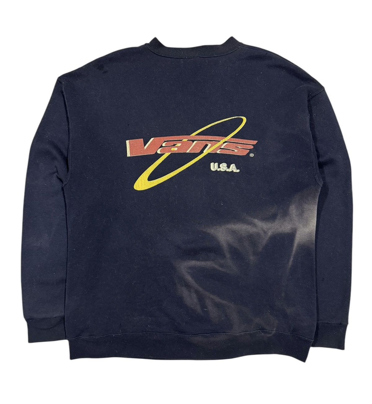 Vans × Vintage Vtg🔥90’s Og Vans Sunfaded Pullover Sweatshirt Size US L / EU 52-54 / 3 - 2 Thumbnail
